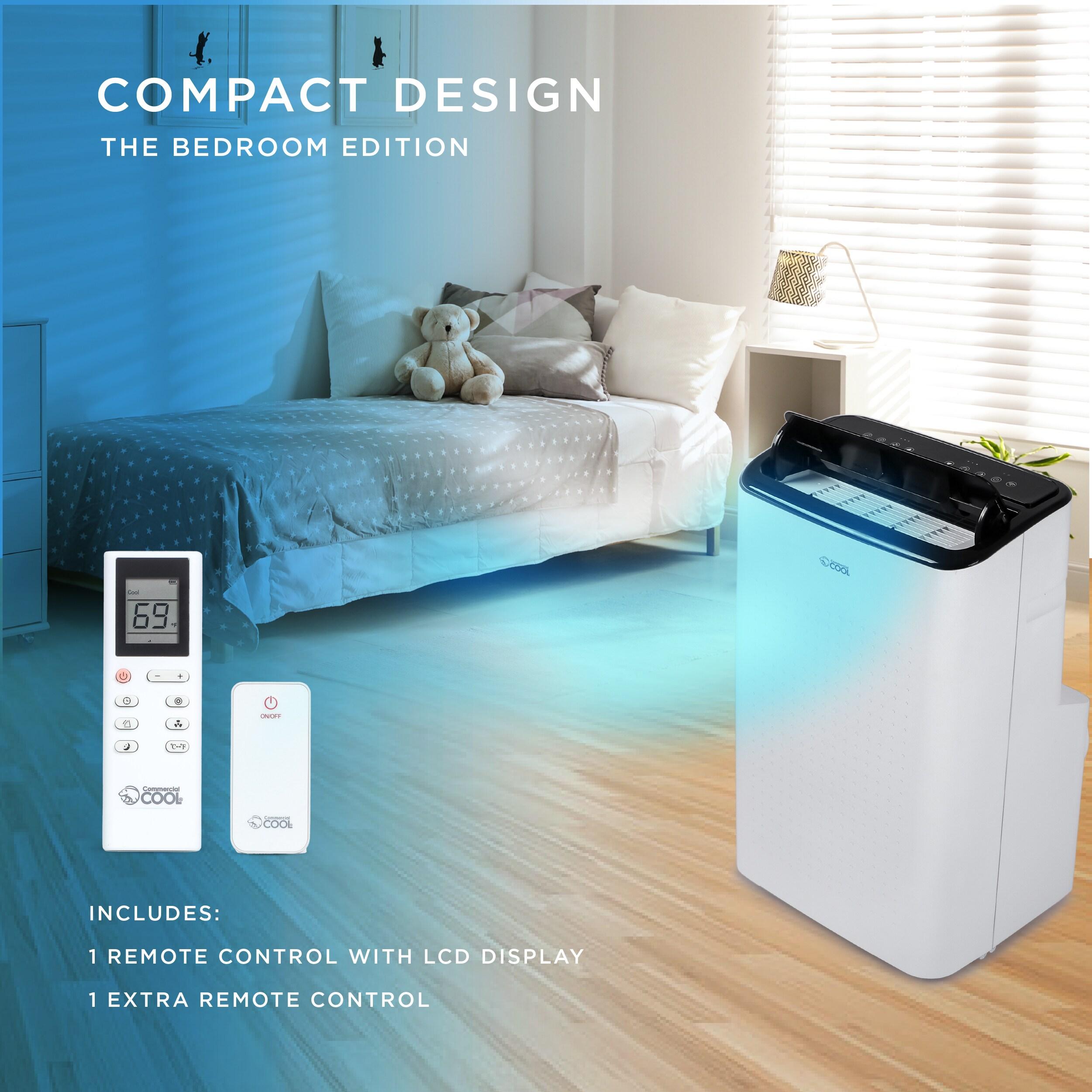 Commercial Cool 6,350 BTU SACC/CEC Smart Portable Air Conditioner, 9,000 BTU ASHRAE 128, White