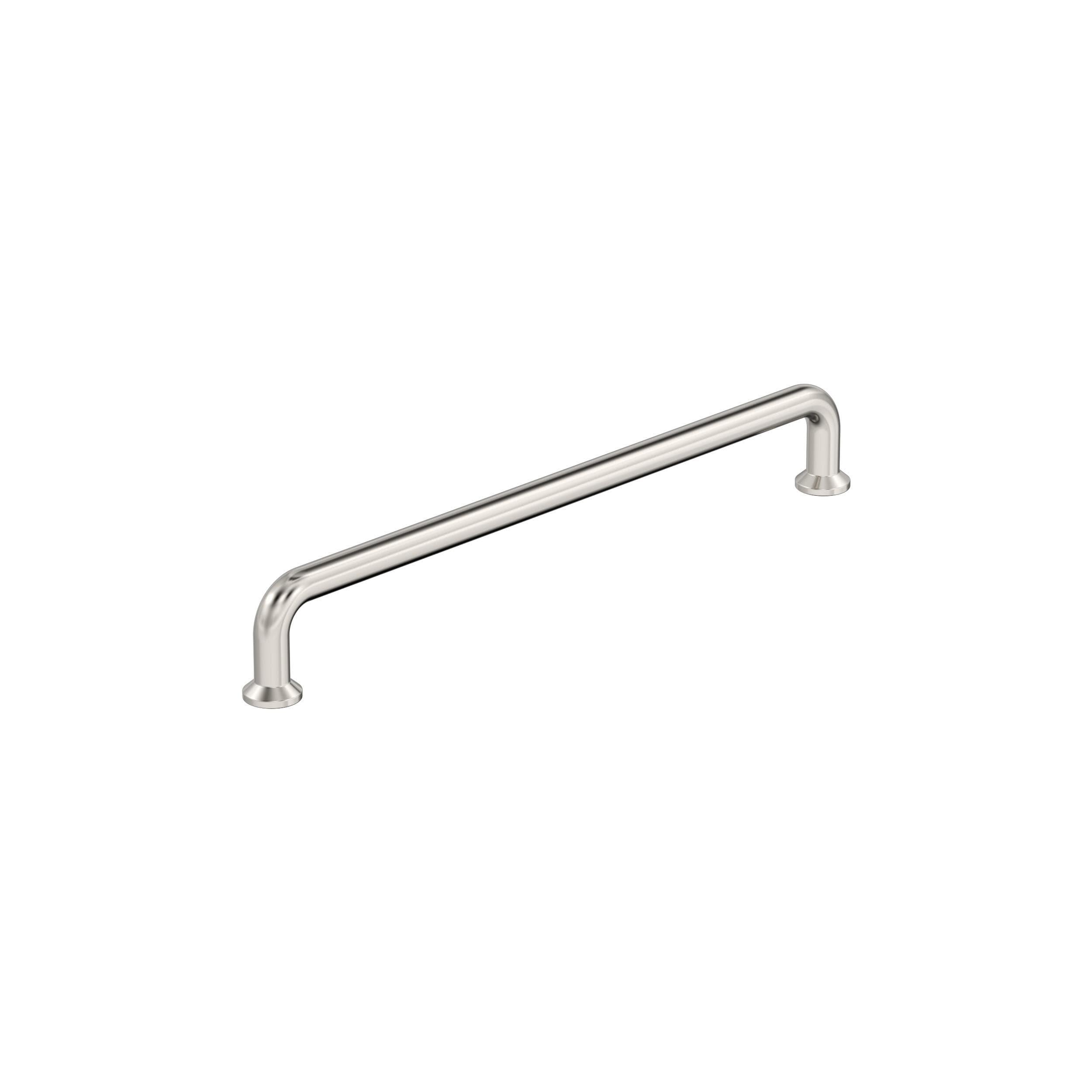 Amerock Factor 7-9/16 inch (192mm) Center-to-Center Polished Nickel Cabinet Pull