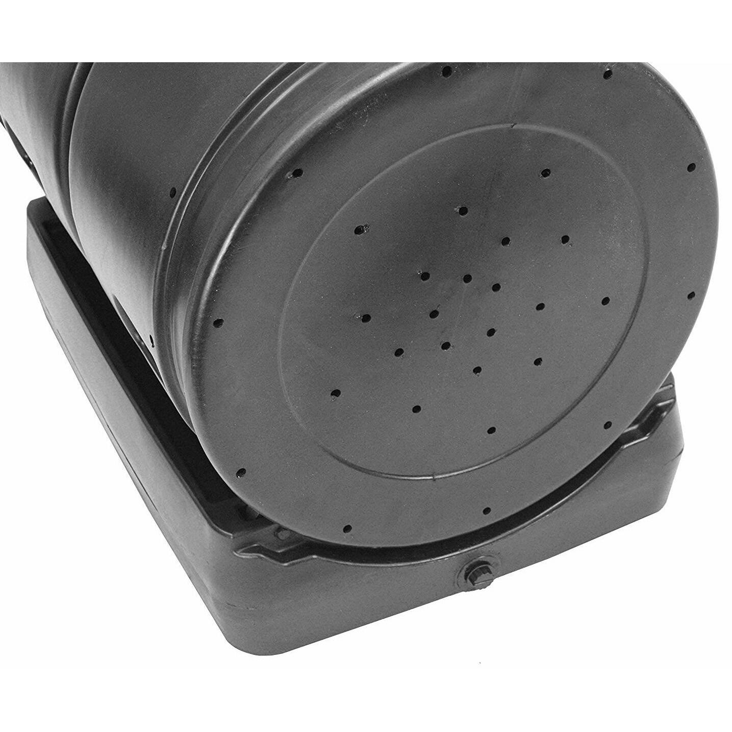 Good Ideas Compost Wizard 50 Gallons Plastic Outdoor Tumbler Composter with Latching Lid
