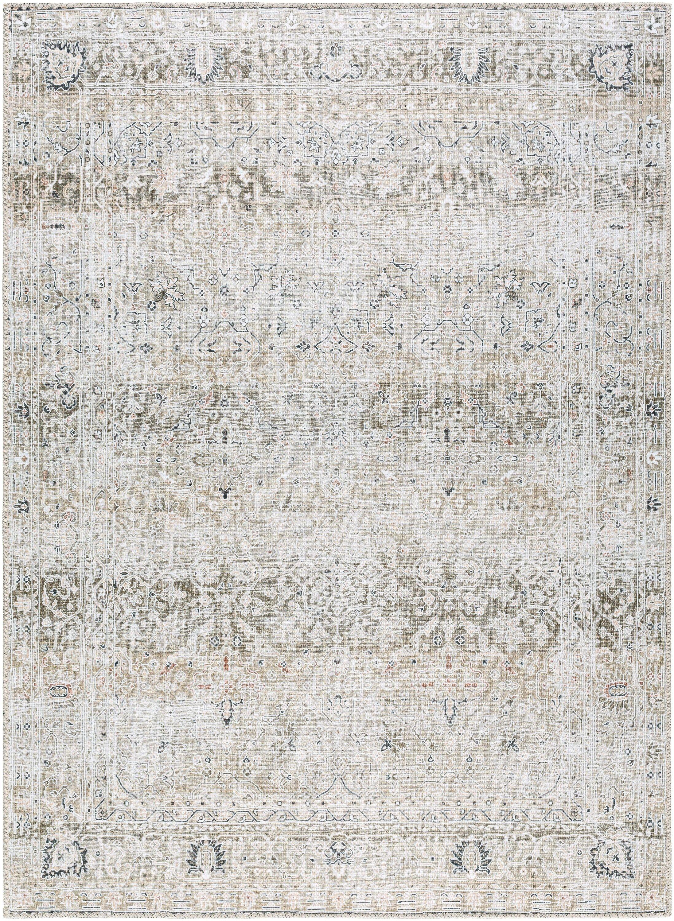 Our PNW Home x Livabliss Our PNW Home x Livabliss Machine Washable Oriental Boho Brown Area Rug