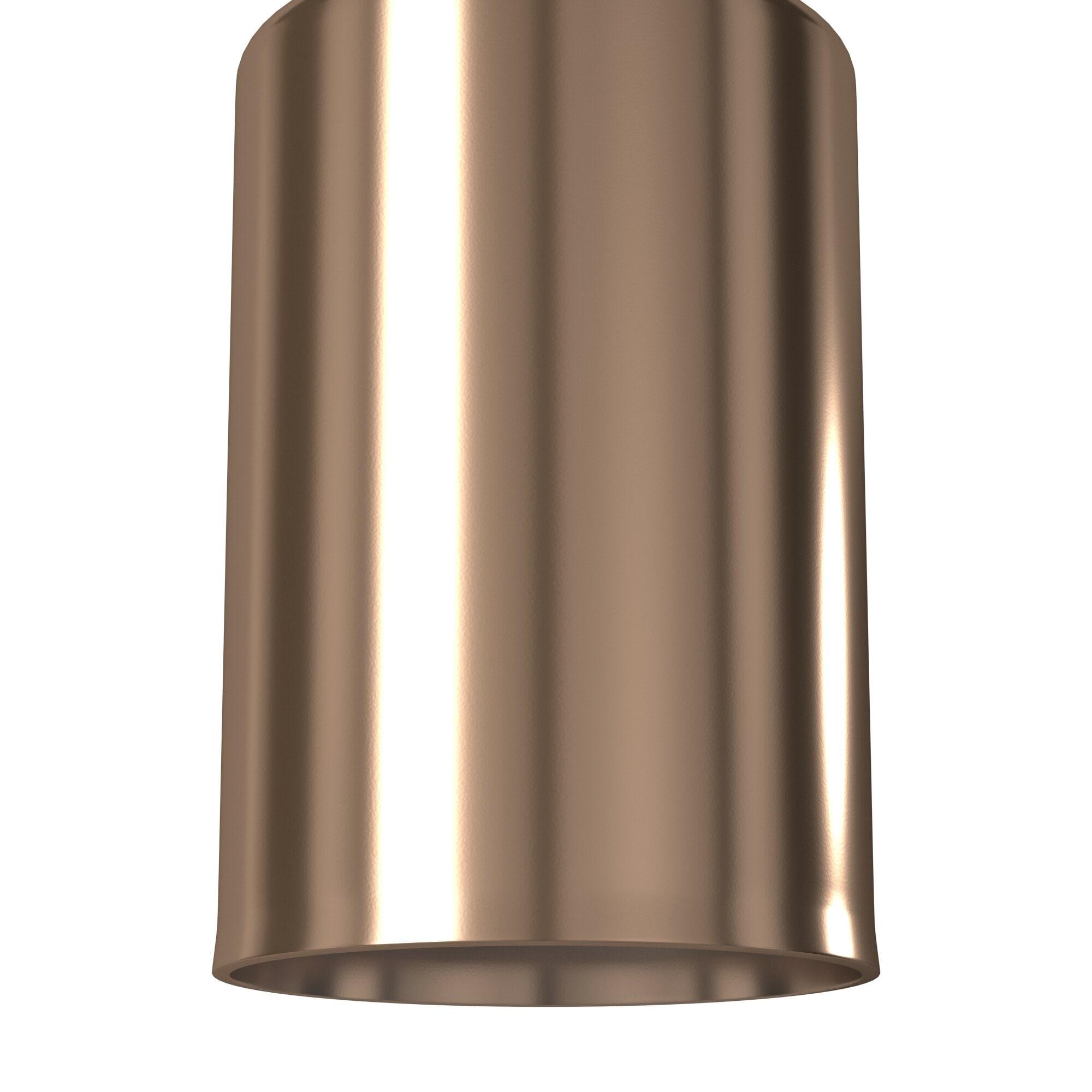 Bronze Cylinder Direct Wired Outdoor Wall Lantern