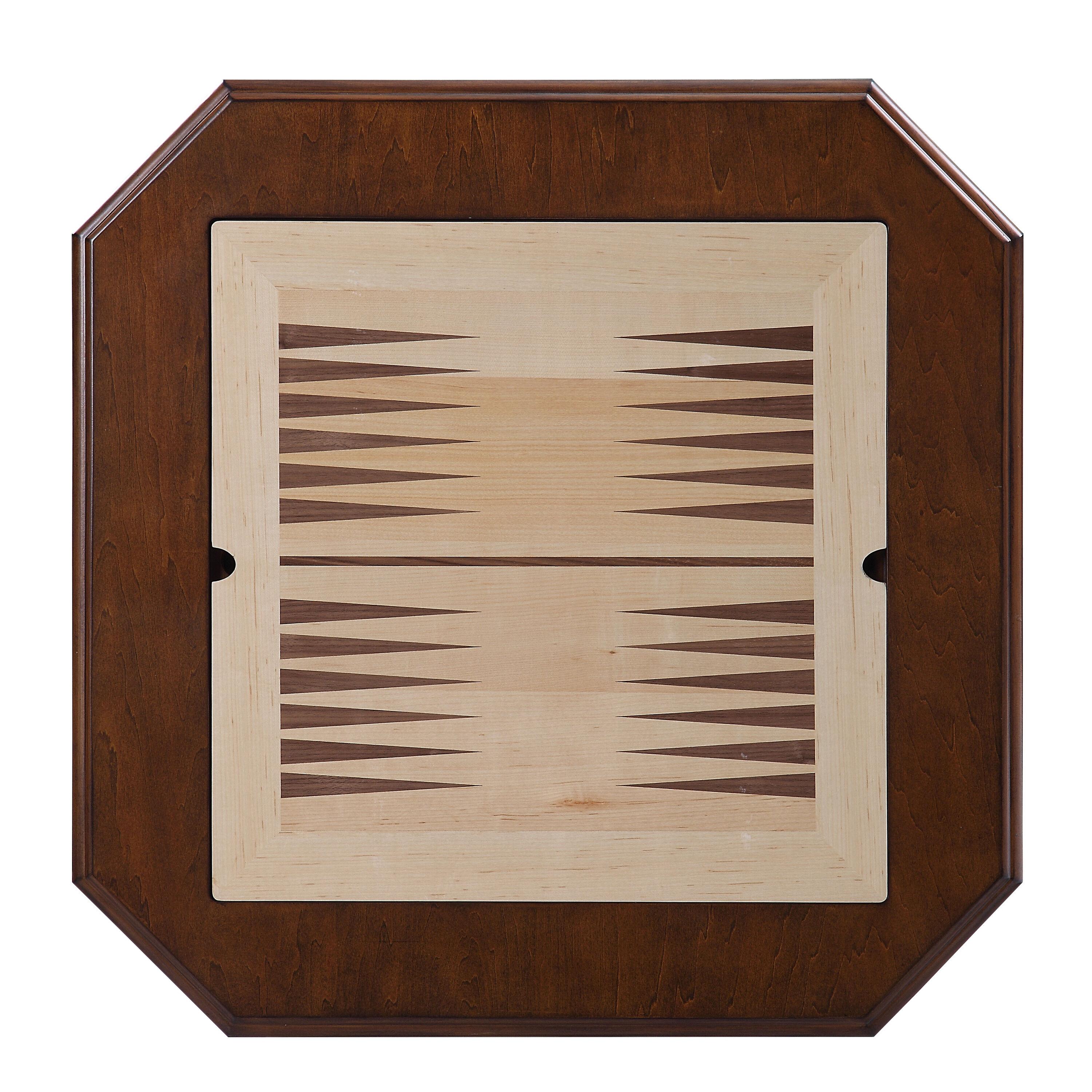 Saltoro Sherpi Bishop II Game Table with Drawer and Reversible Game Board, Cherry or Black (2 Count)
