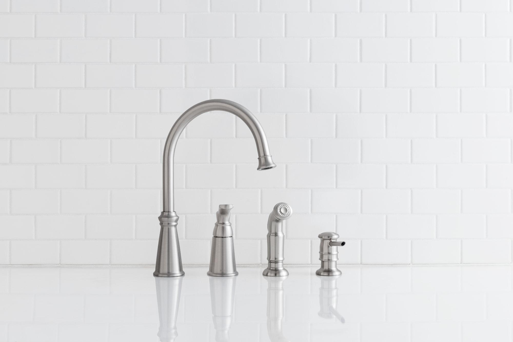 Moen 87044Srs Spot Resist Stainless One-Handle High Arc Kitchen Faucet
