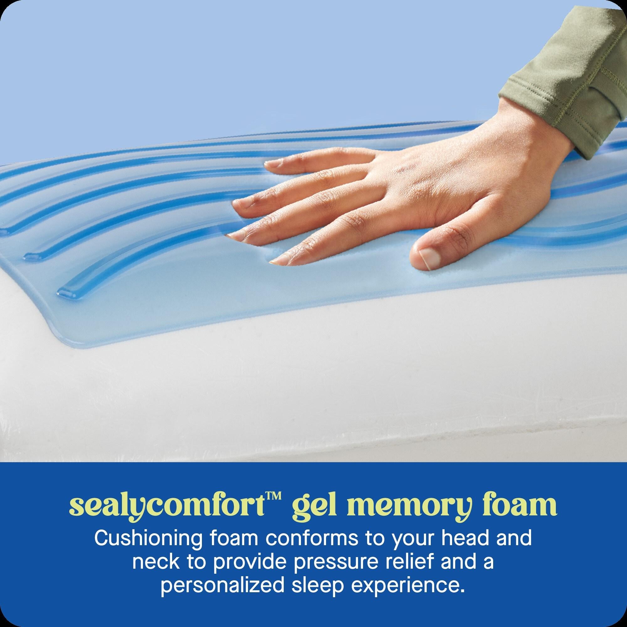 Sealy Dreamlife Memory Foam Gel Medium Firm Pillow