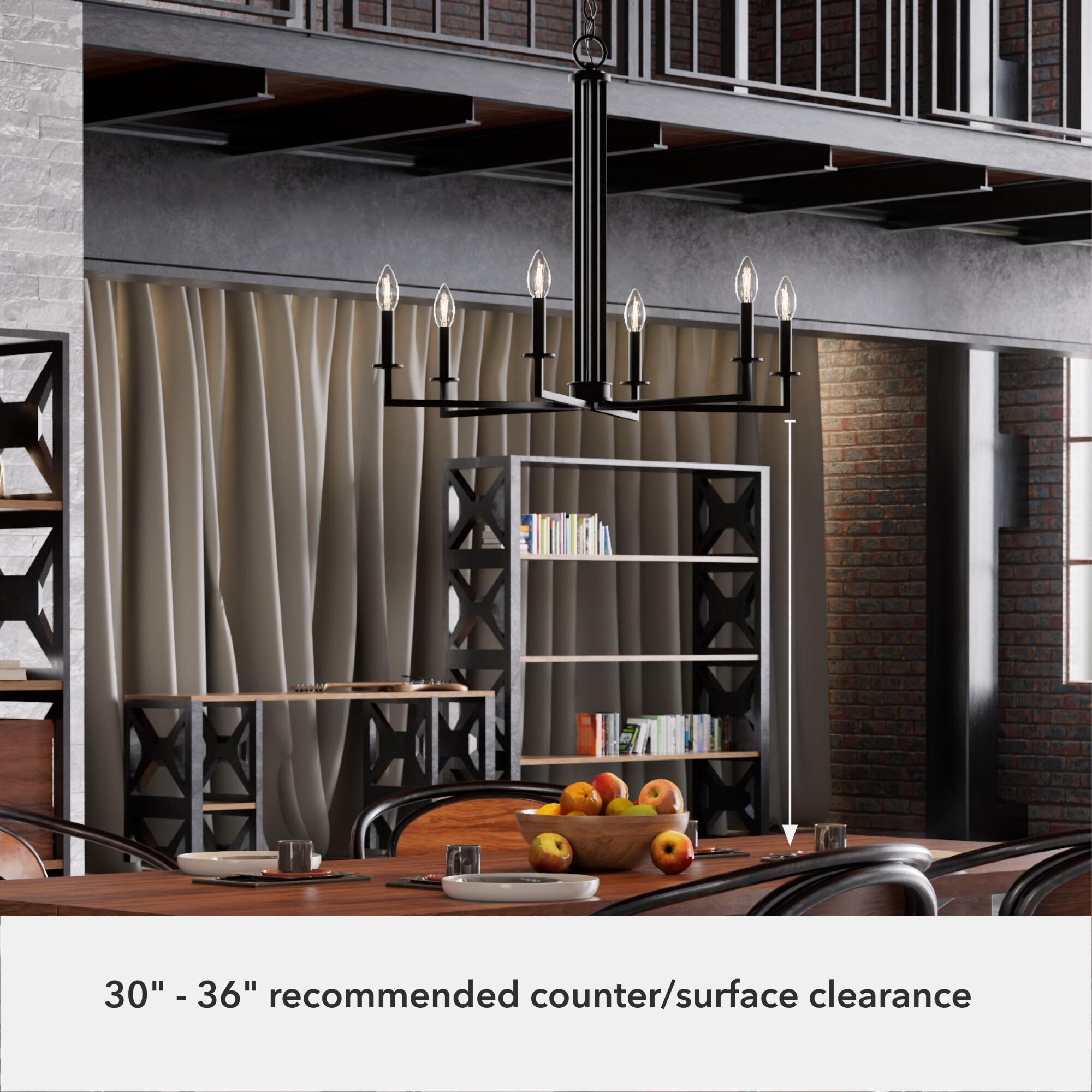 Hunter Fan 6 - Light Geometric Classic Chandelier