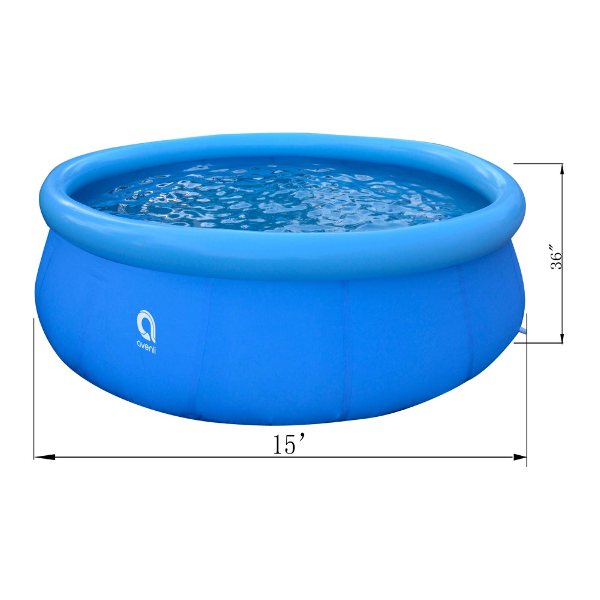 JLeisure JLeisure Prompt Set Inflatable Outdoor Backyard Swimming Pool