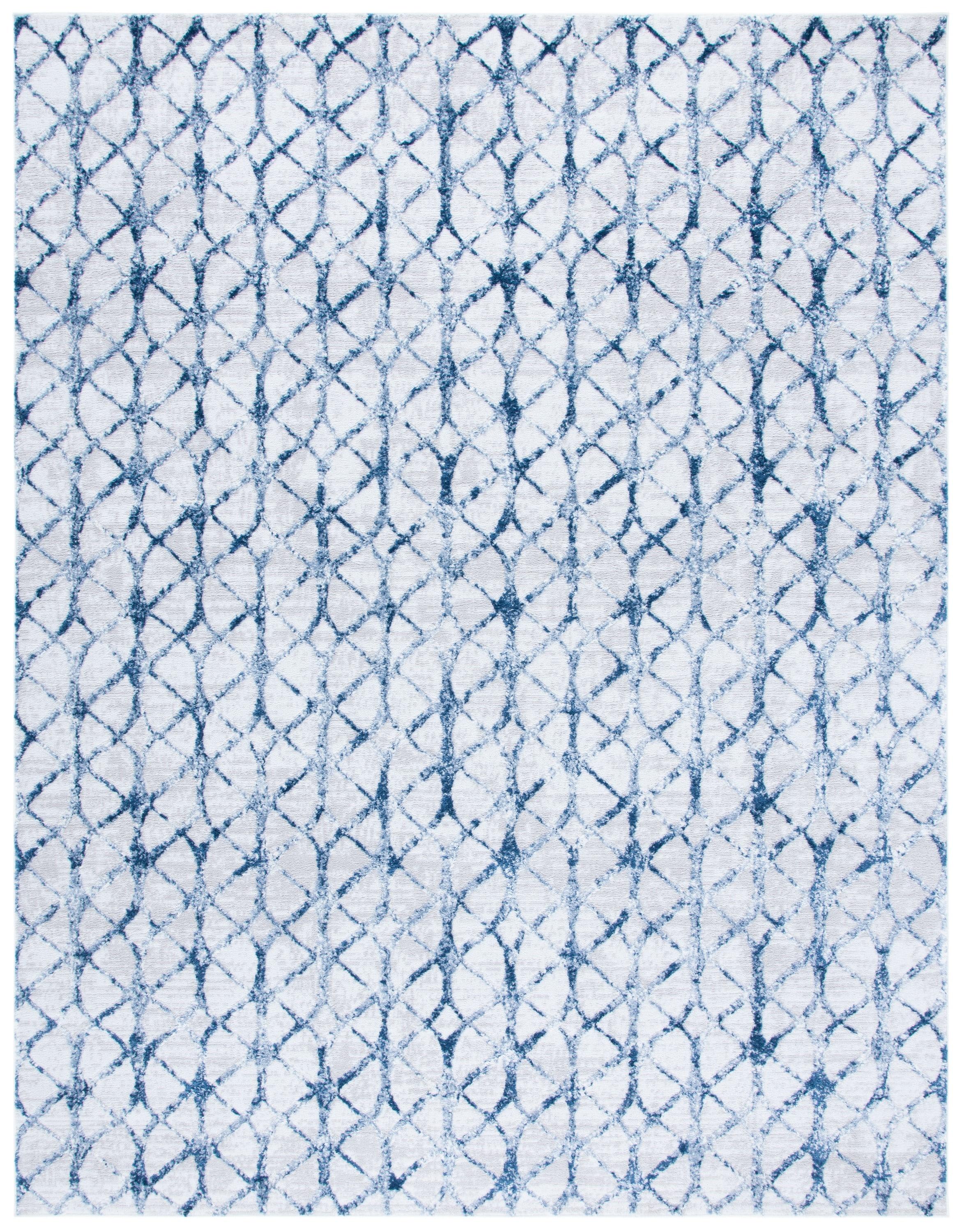 Amelia ALA792 Power Loomed Area Rug - Grey/Navy - 8'x10' - Safavieh.