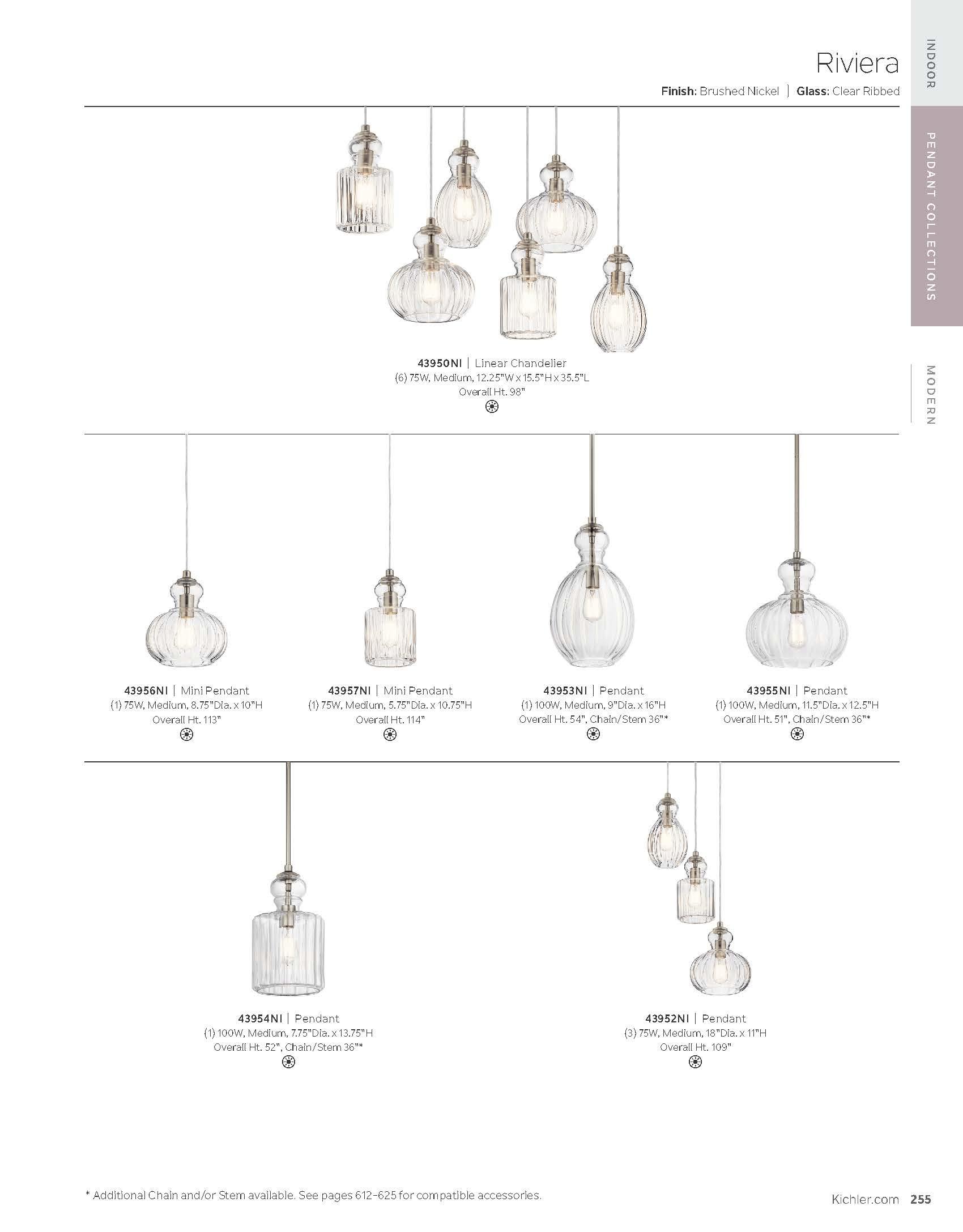 Olde Bronze Modern 18" Clear Glass 3-Light Pendant