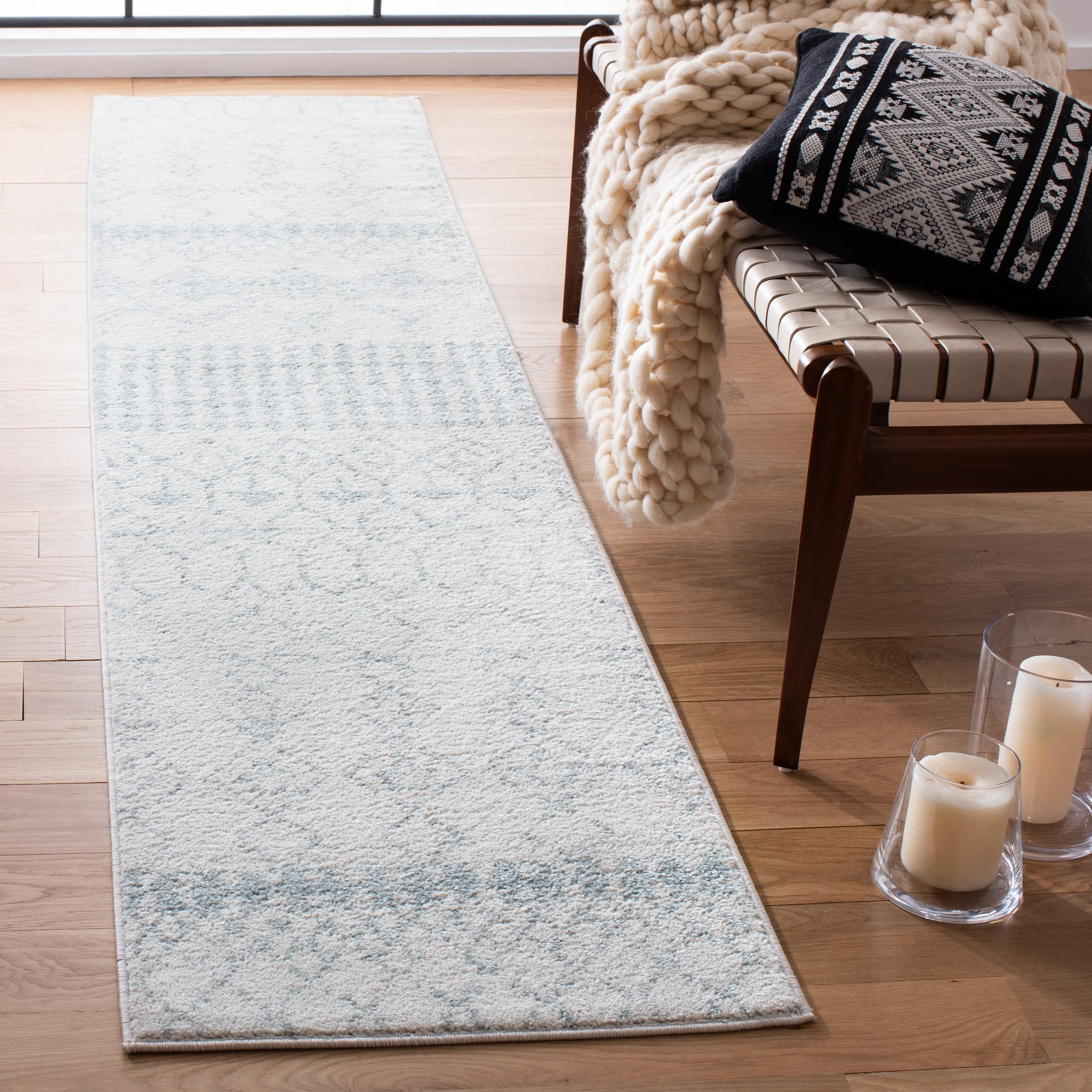 Tulum TUL229 Power Loomed Accent Rug - Ivory/Light Grey - 2'x5' - Safavieh.