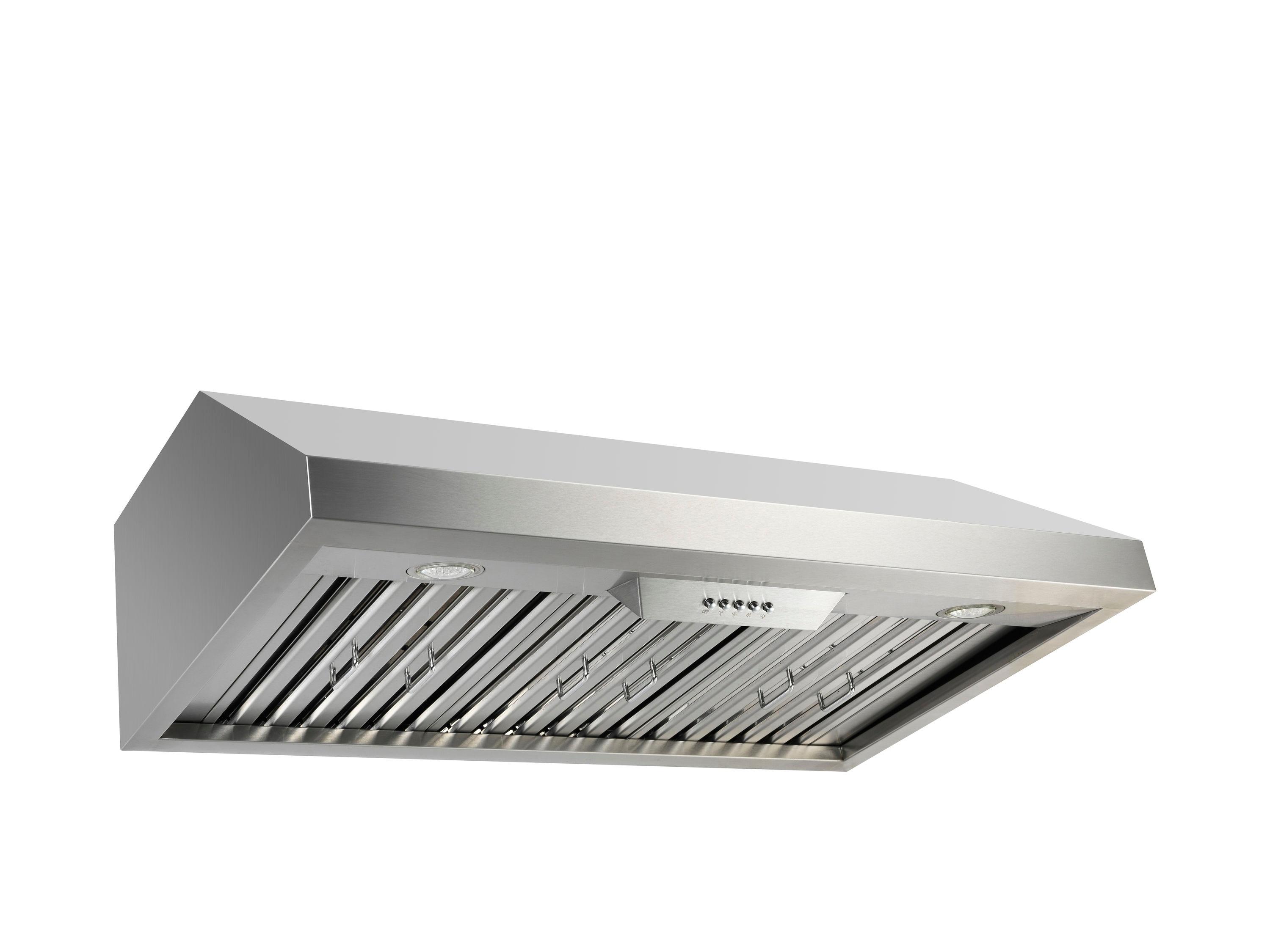 NXR Professional Ranges 30" Stainless Steel 800 CFM Under Cabinet Range Hood with Baffle Filter