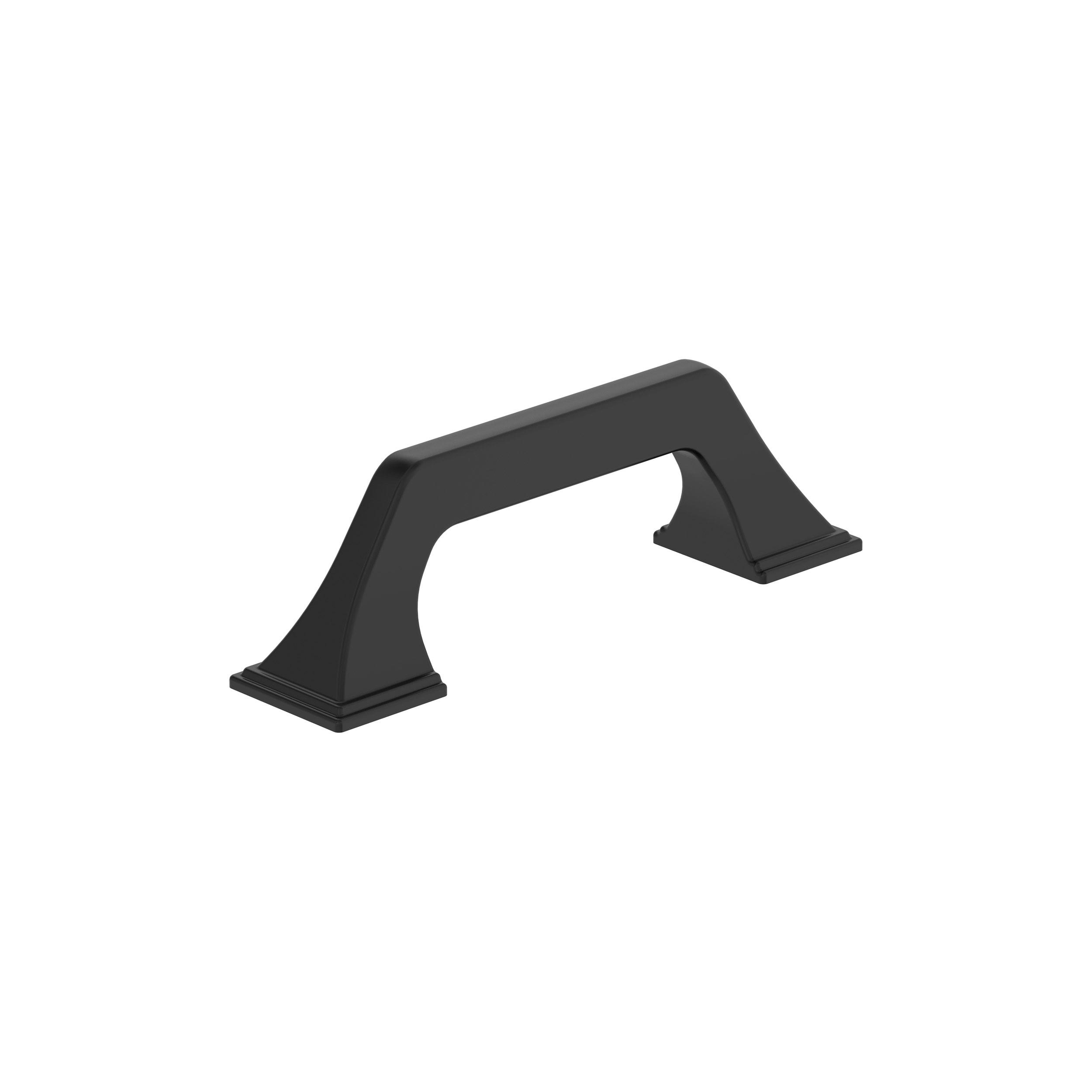 Amerock Exceed 3 inch (76mm) Center-to-Center Matte Black Cabinet Pull