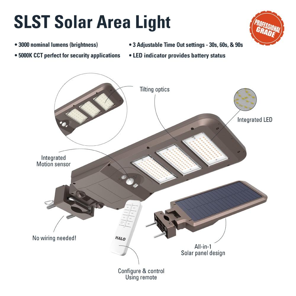 1 - Head LED Solar Powered Dusk to Dawn Outdoor Security Area Light with Motion Sensor