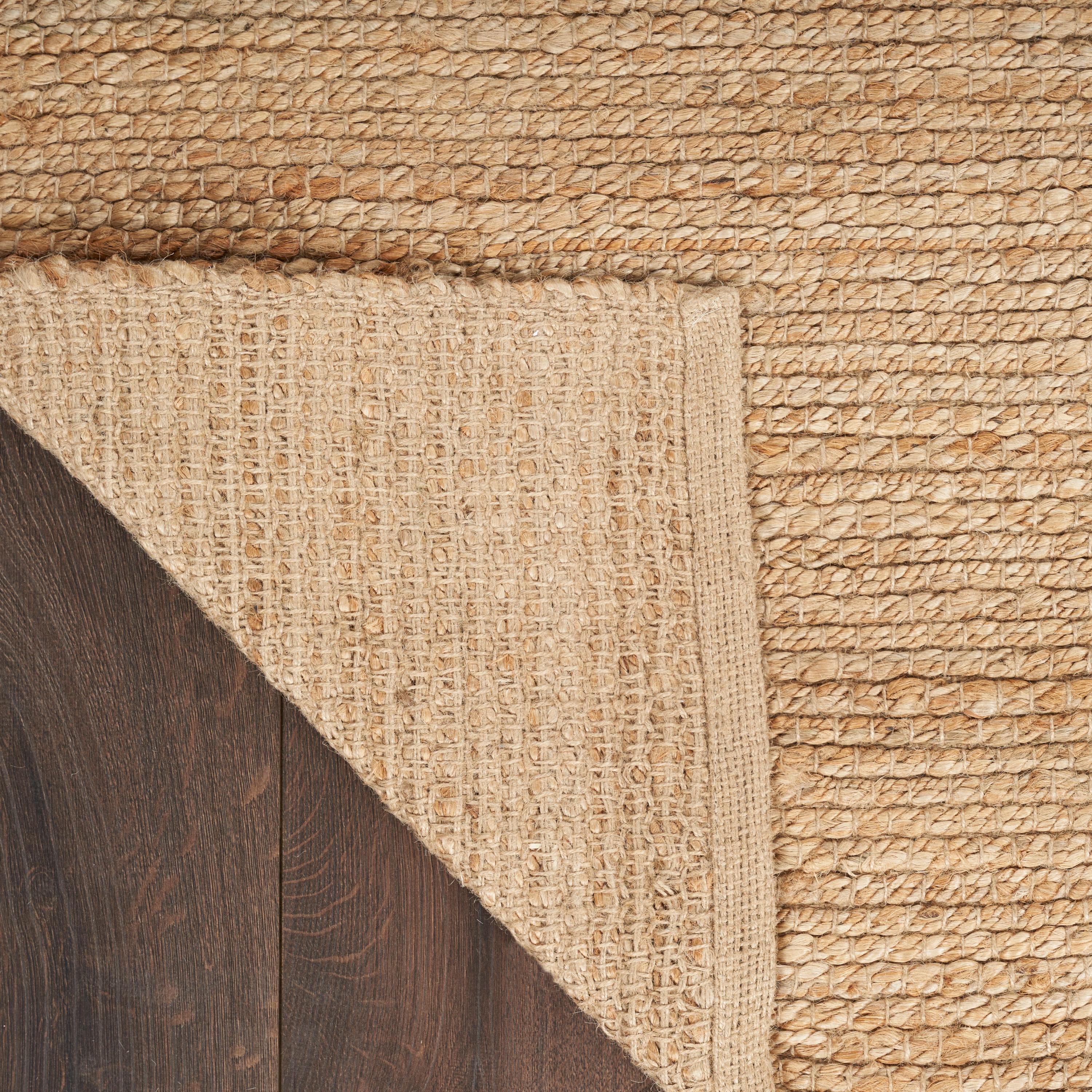 Nourison Hand Woven Natural Jute Rug Natural 8' x 10'