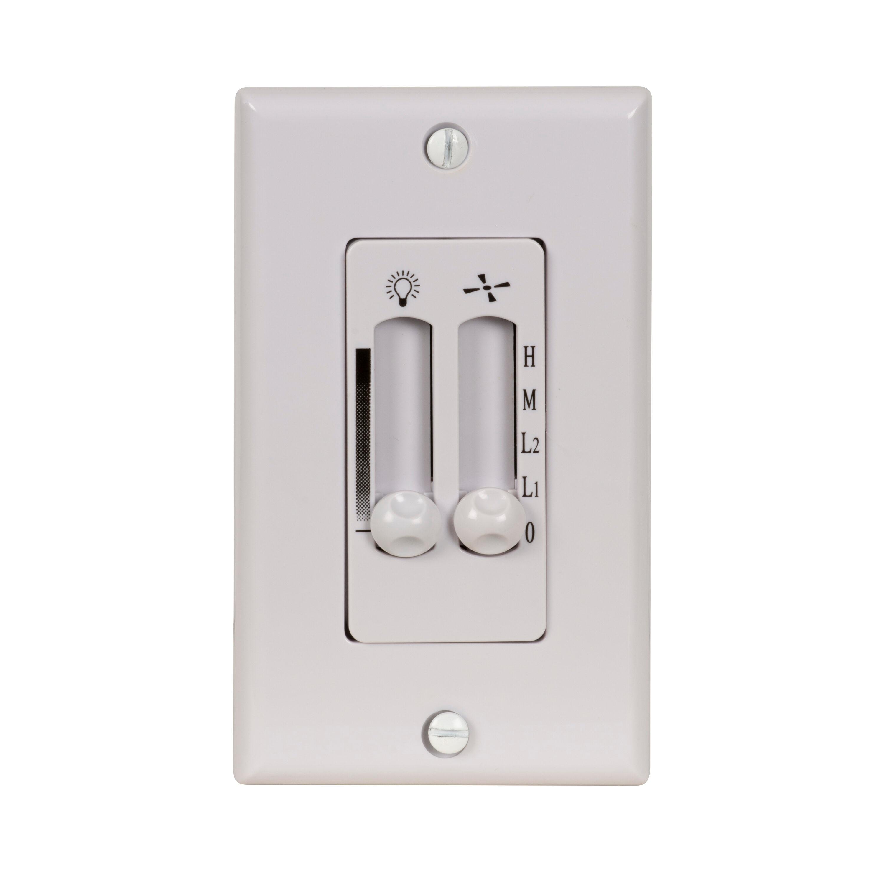 Harbor Breeze Off-White Wall-Mount Universal Ceiling Fan Remote Control