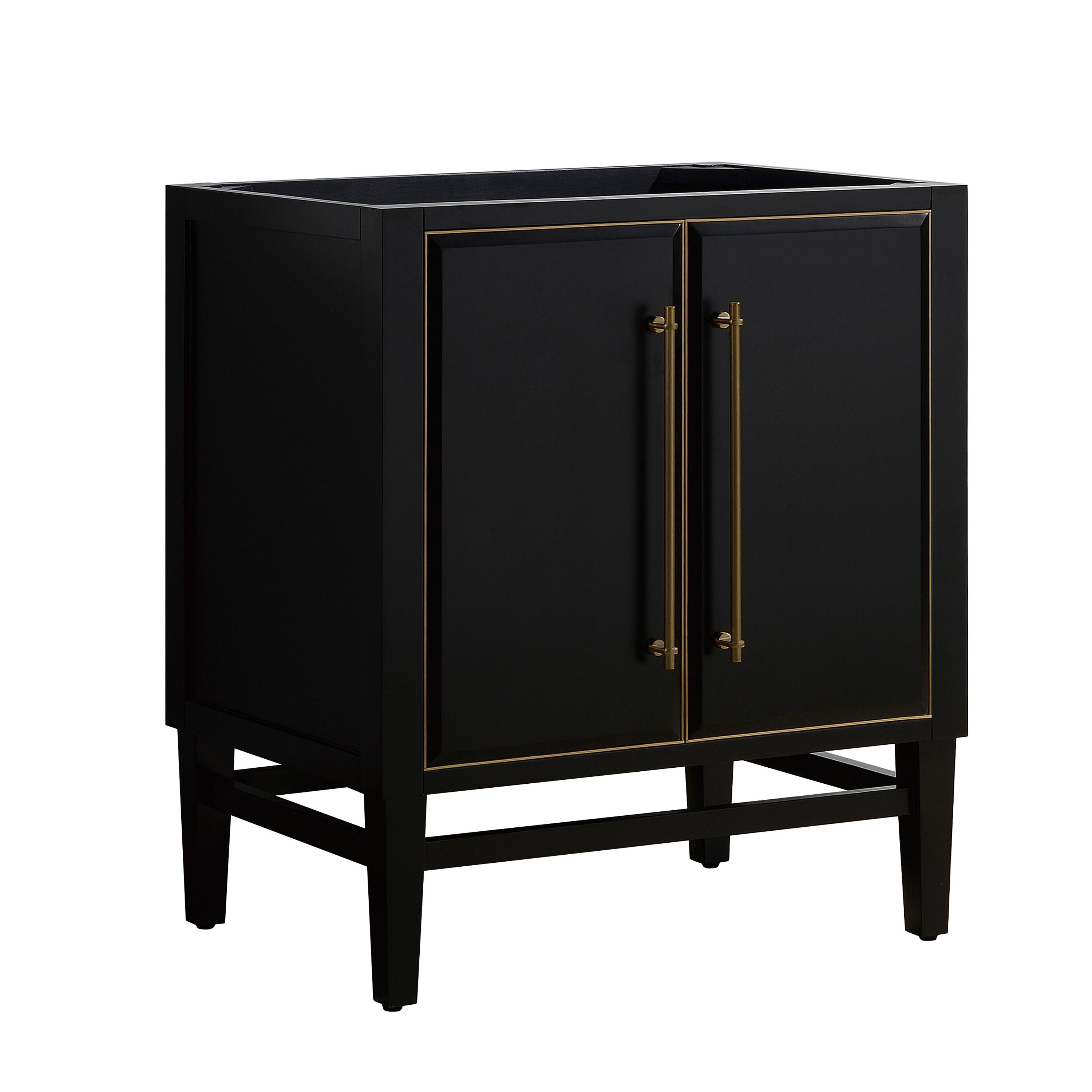 Avanity Mason-V30-G Mason 30" Single Free Standing Wood Vanity Cabinet Only - Black