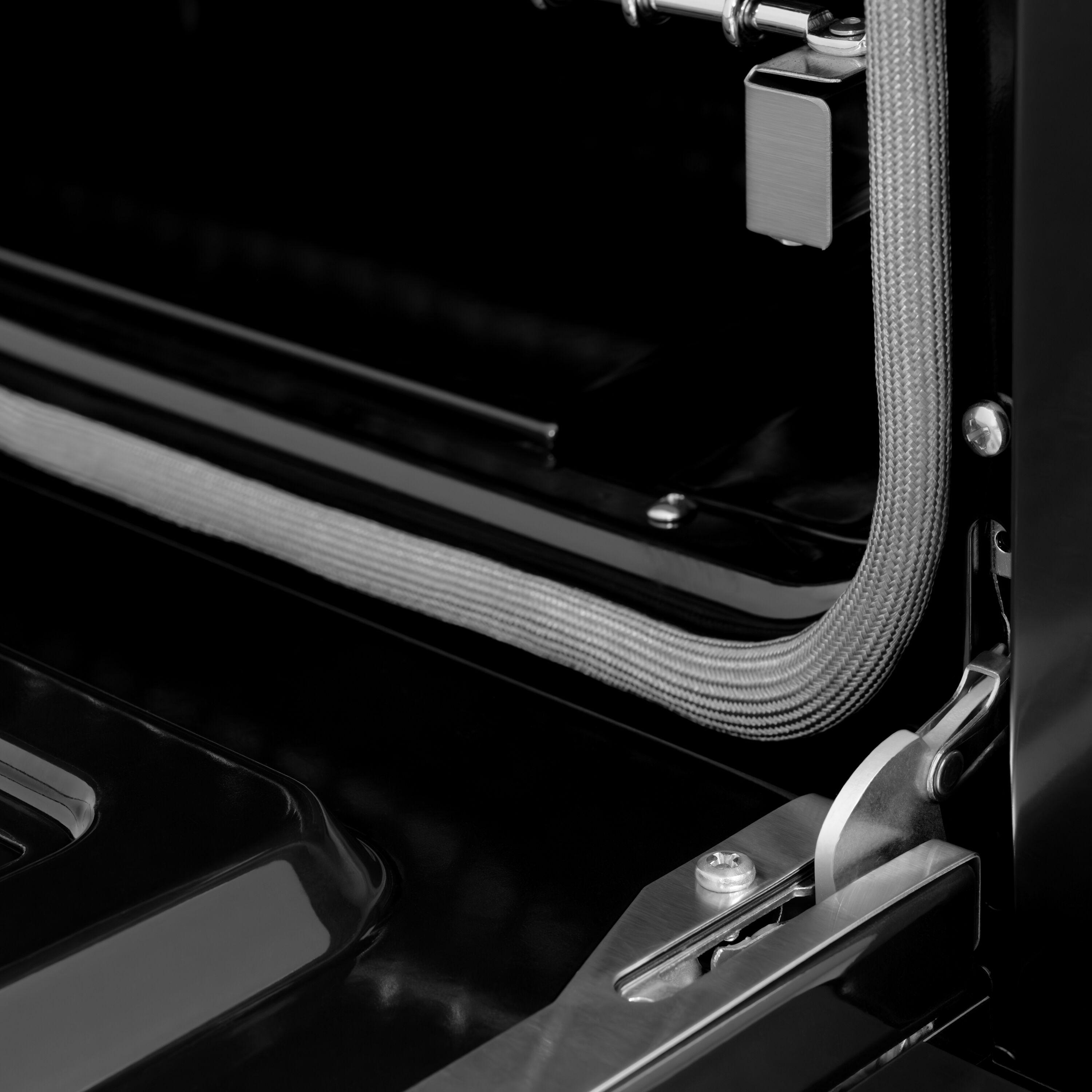 ZLINE CGRB-48 ZLINE 48 in. 6.7 cu. ft. Classic Double Oven Gas Range W/ 8 Burner Cooktop in Black Stainless Steel (CGRB-48)