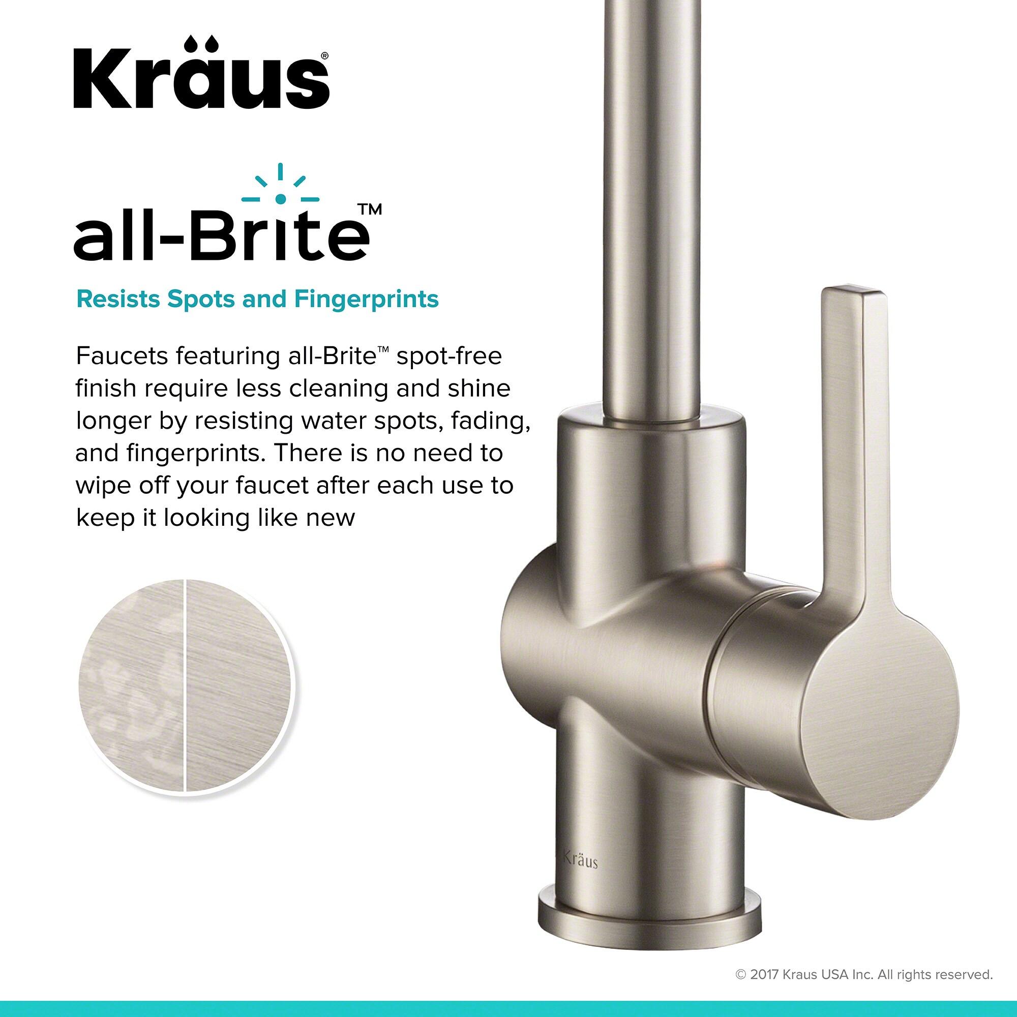 KRAUS Britt Single Handle Commercial Style Kitchen Faucet