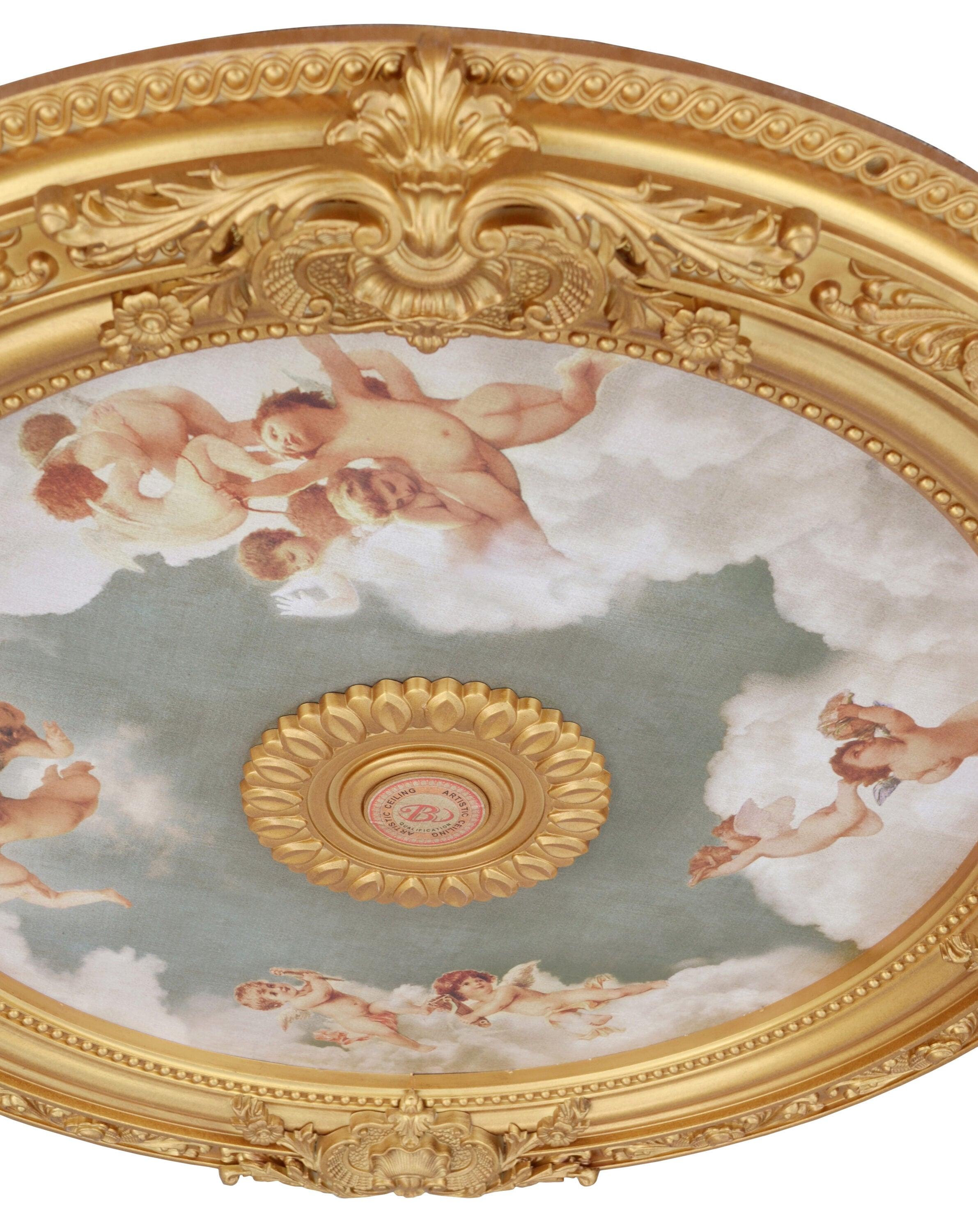 Round Chandelier Ceiling Medallion