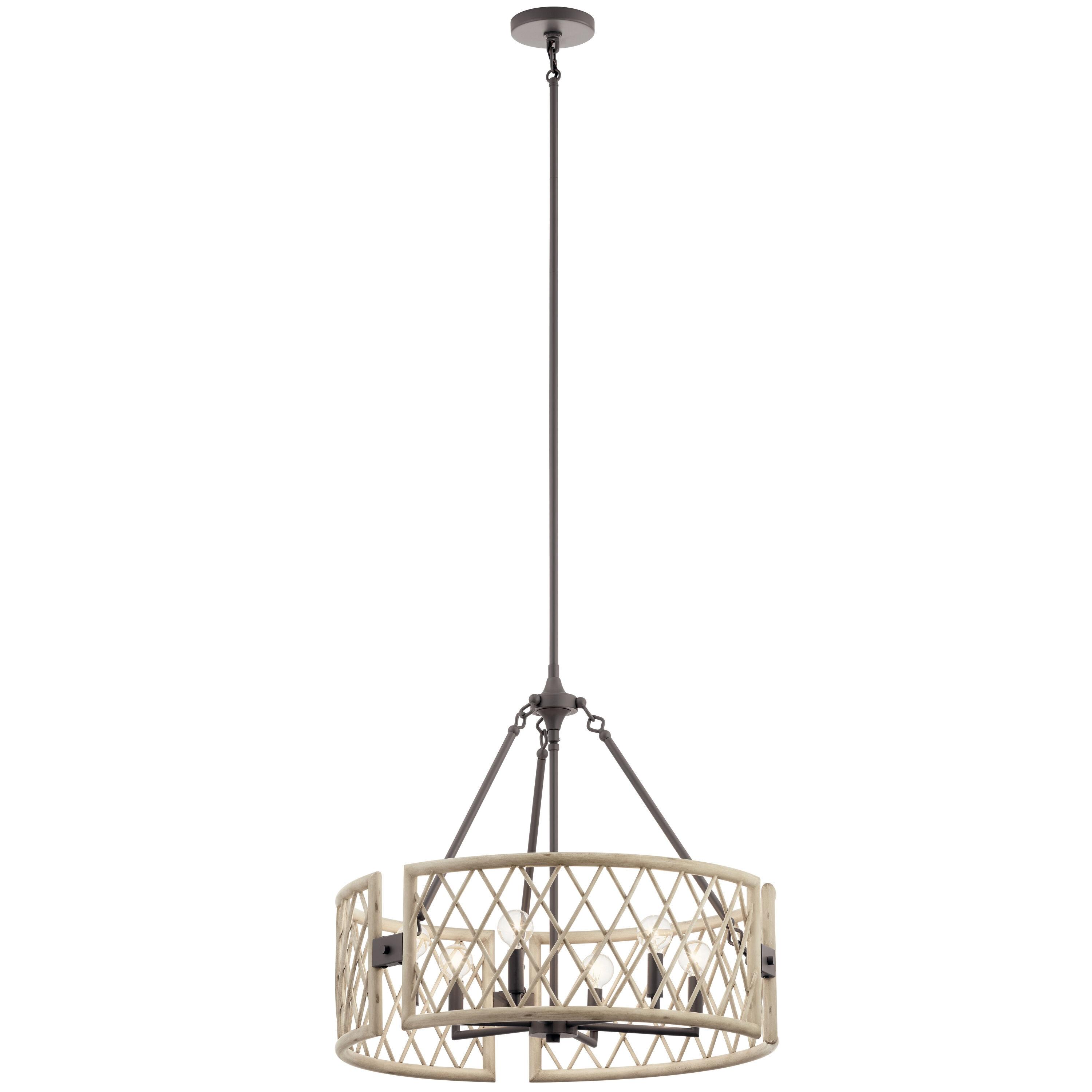 Kichler Lighting - Six Light Chandelier - Chandelier Round Pendant - Rustic