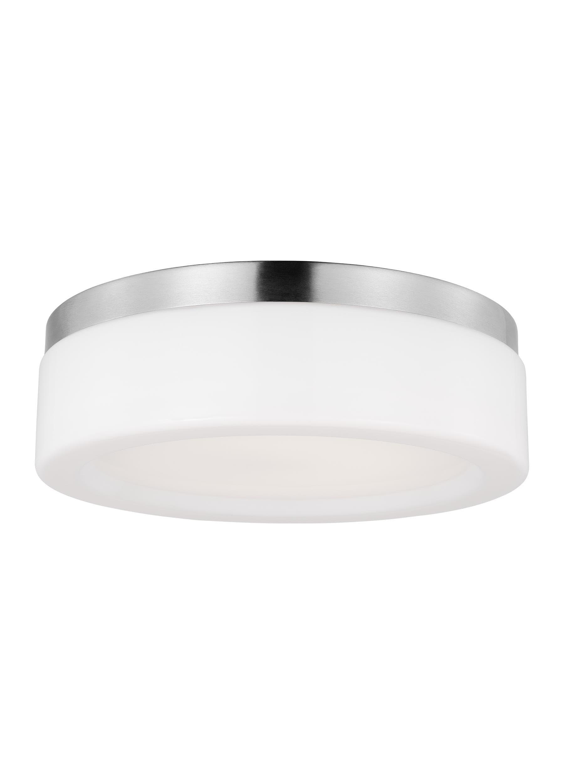 Helmes Single Light Glass LED Flush Mount