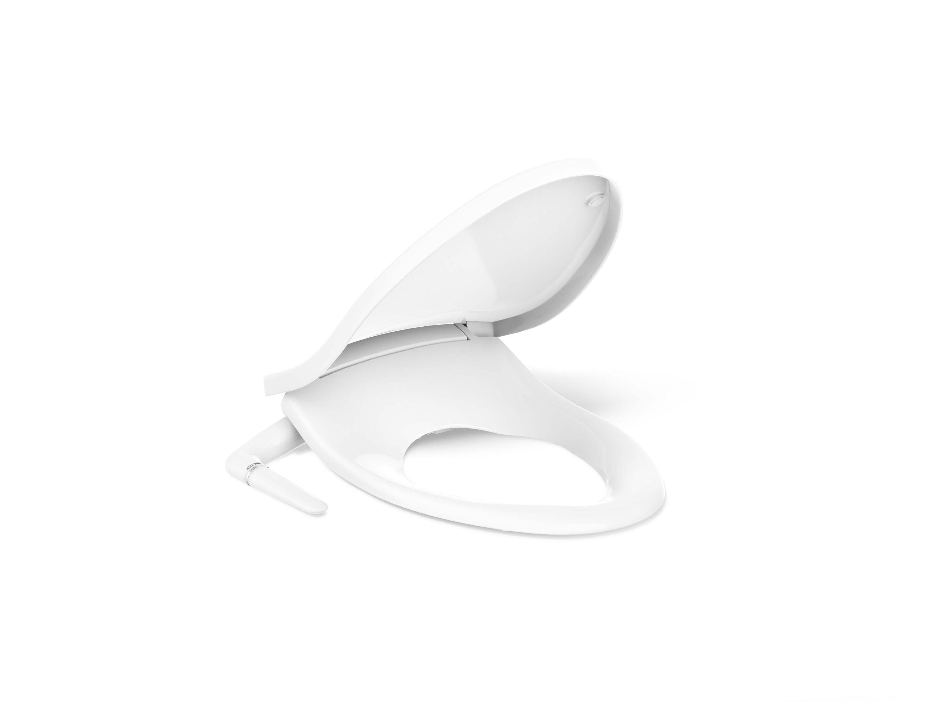 PureWash M250 Elongated Bidet Toliet Seat, Manual Non-Electric Bidets for Existing Toilets