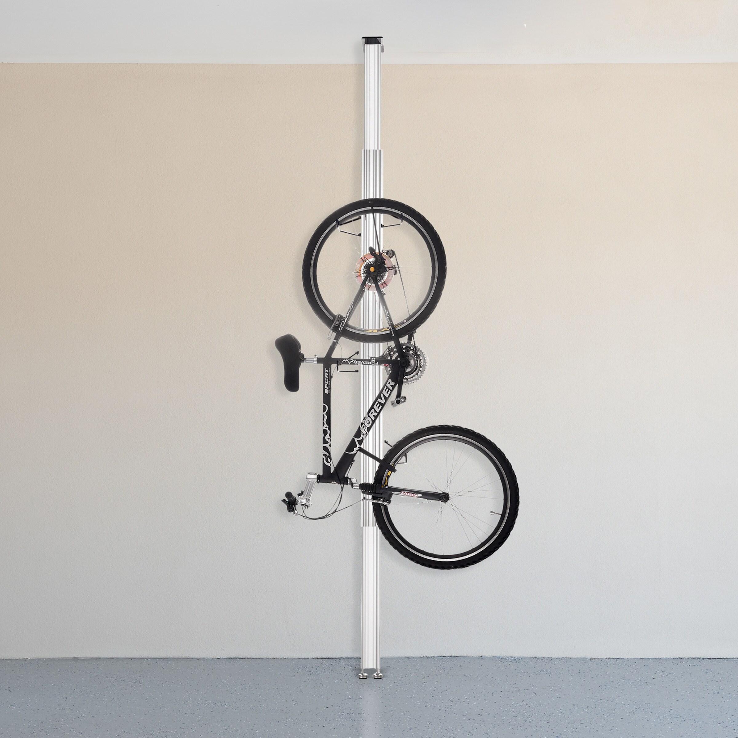 Leisure Sports Aluminum Bike Storage Rack with Tension Mount for Two Bicycles