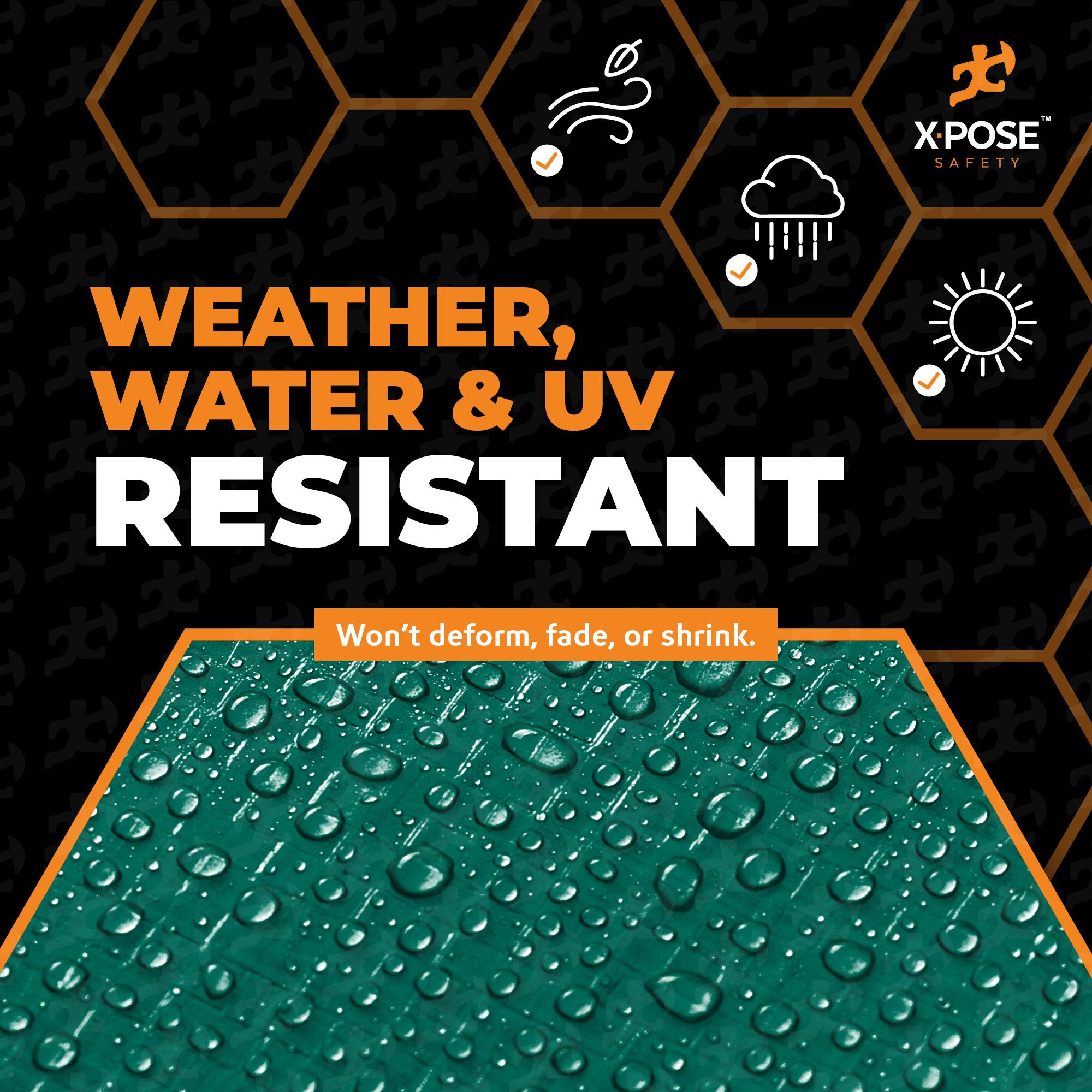 Heavy Duty Poly Tarp 12 Feet x 25 Feet 10 Mil Thick Waterproof, UV Blocking Protective Cover - Reversible Green and Black - Laminated Coating - Rustproof Grommets - by Xpose Safety