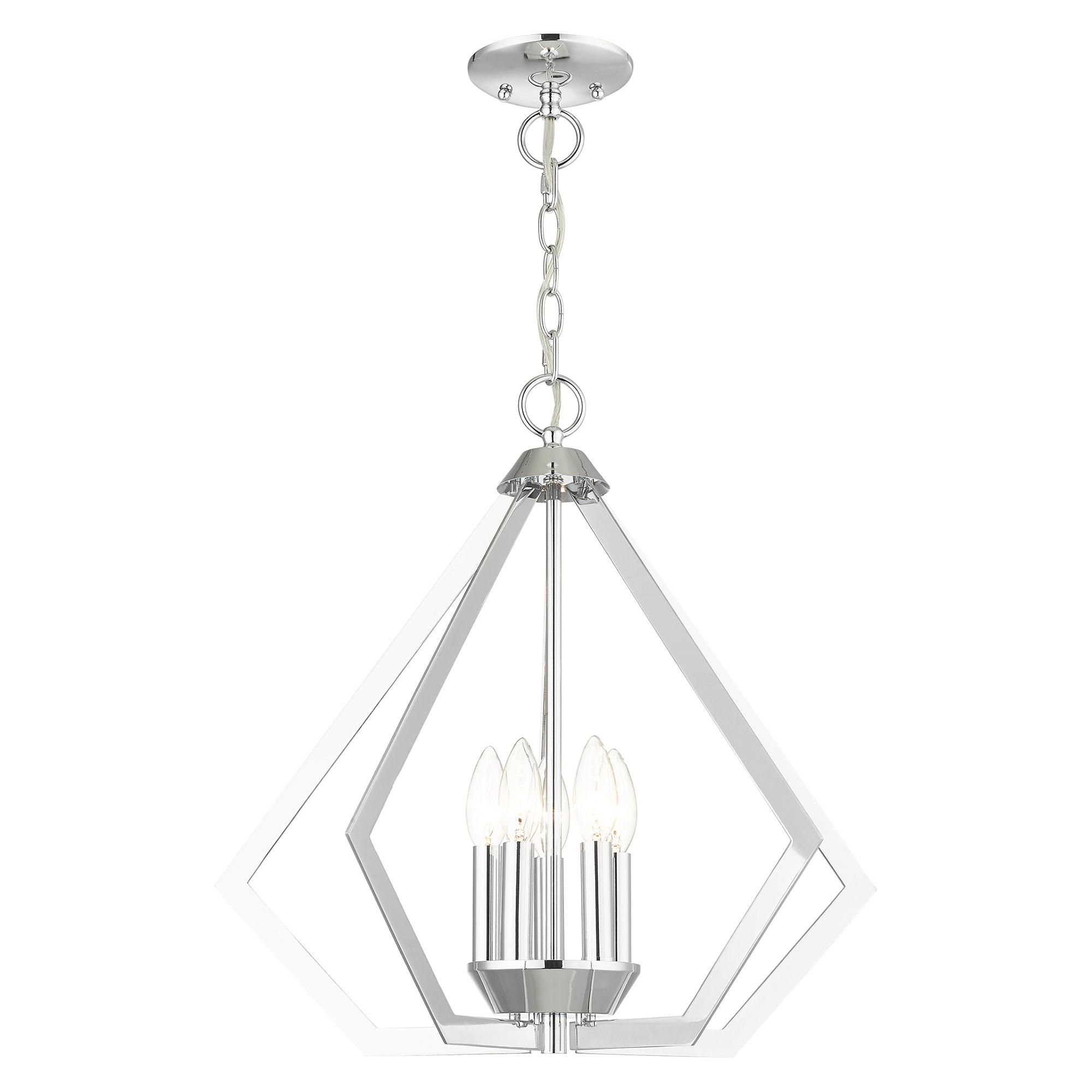 Livex Lighting Prism 5 - Light Chandelier in  Polished Chrome