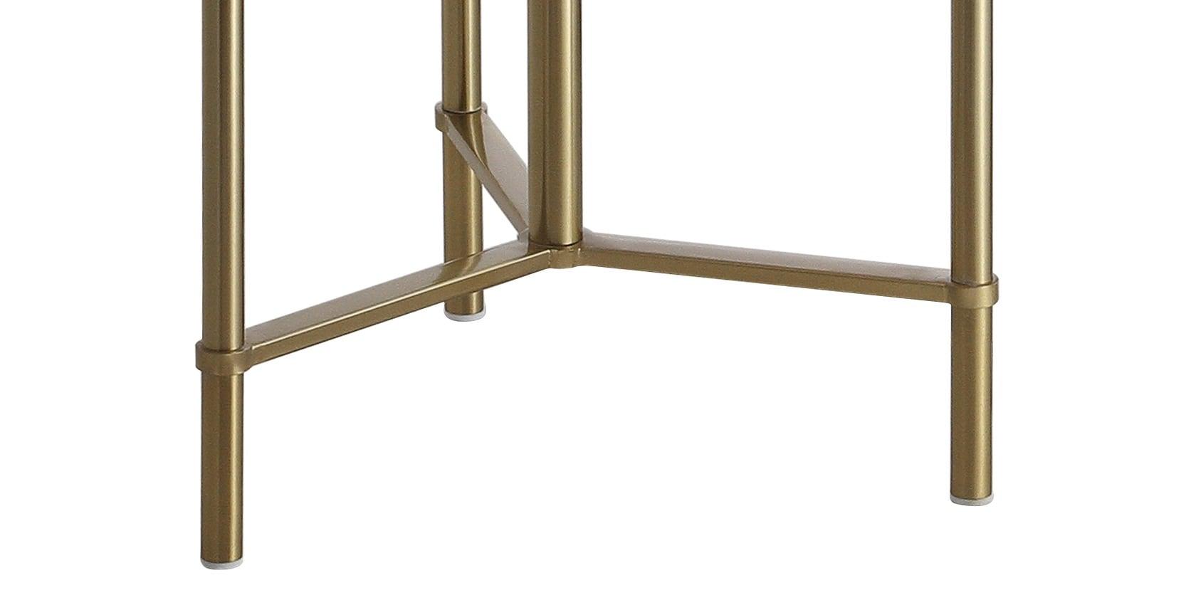 Jonathan Y Charles Metal/Glass Led Side Table And Floor Lamp