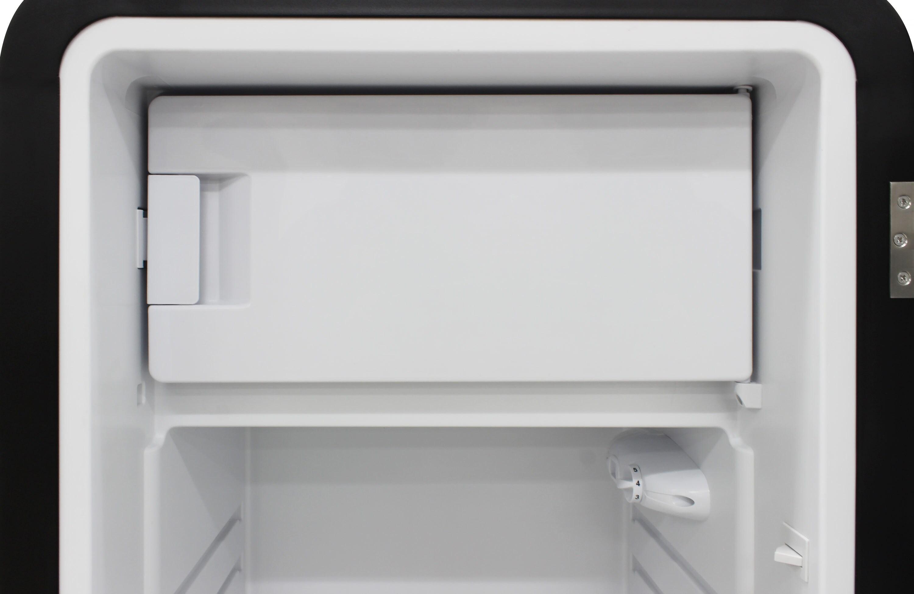 9.2 cu. ft. Freestanding Top Freezer Retro Refrigerator in Black