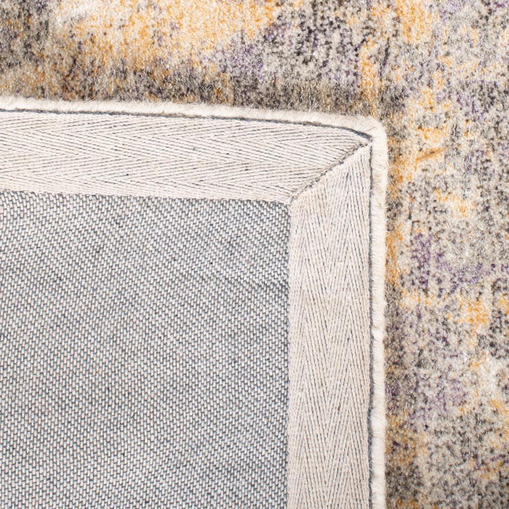 Restoration Vintage RVT111 Hand Tufted Indoor Area Rug - 6'x6' - Gold/Ivory - Safavieh