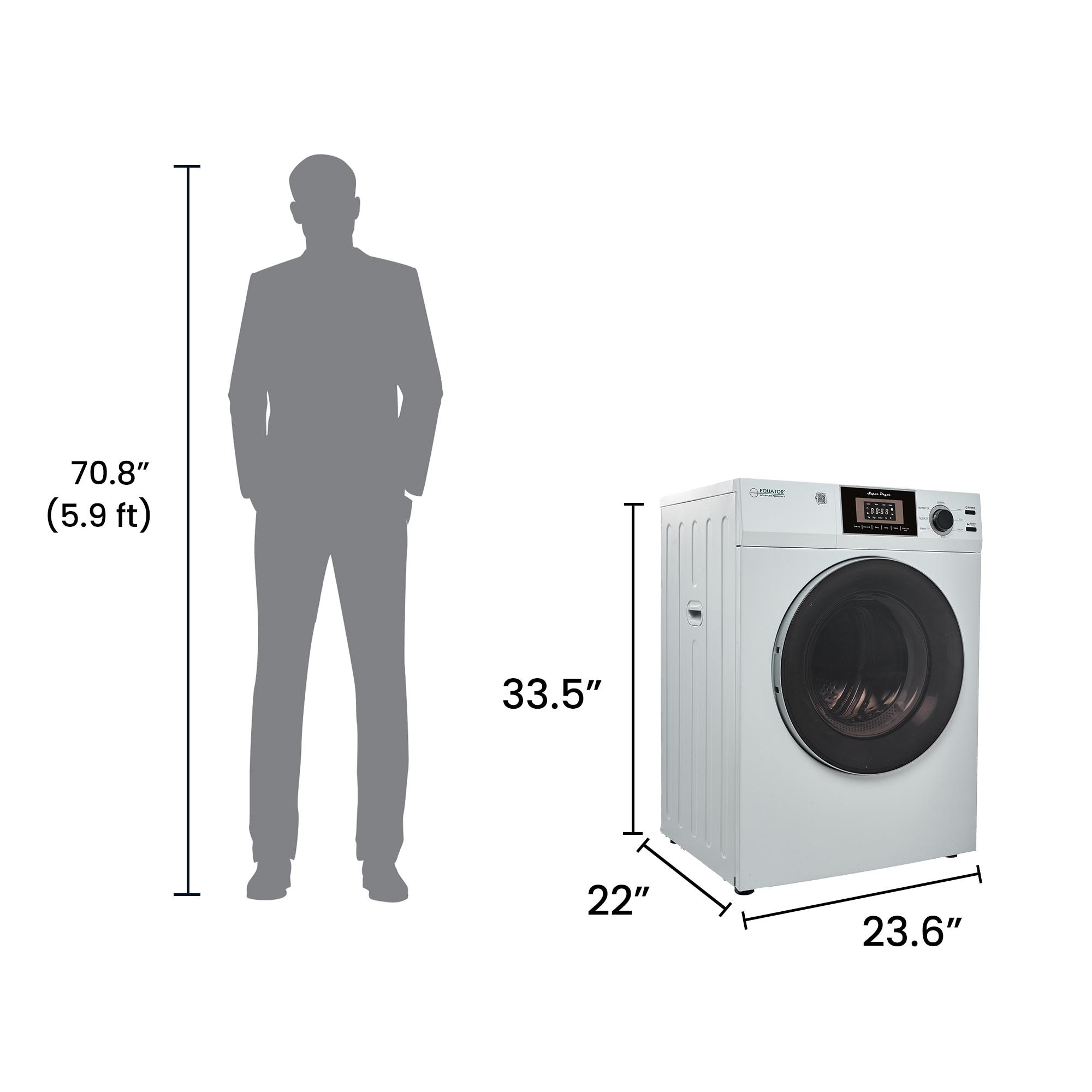 Equator Compact 24 In Vented Dryer 3.1cf/13lb Sensor Sanitize Shoes 110v/1500w