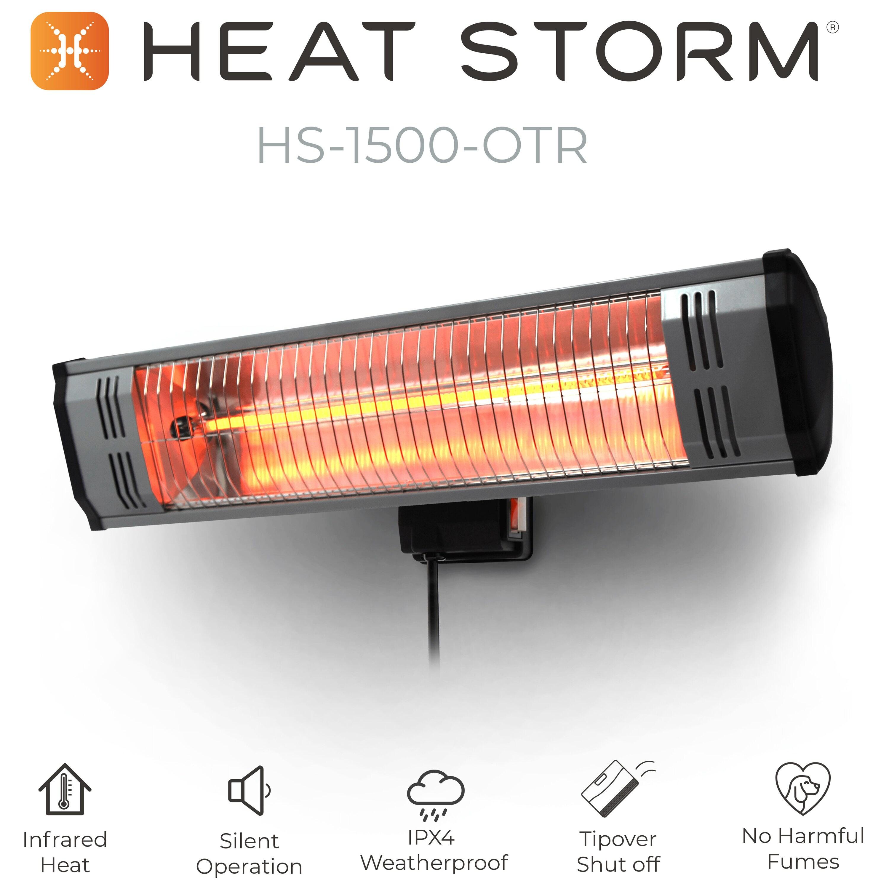 Heat Storm Tradesman 1500-Watt Electric Outdoor Infrared Quartz Portable Space Heater with Wall/Ceiling Mount