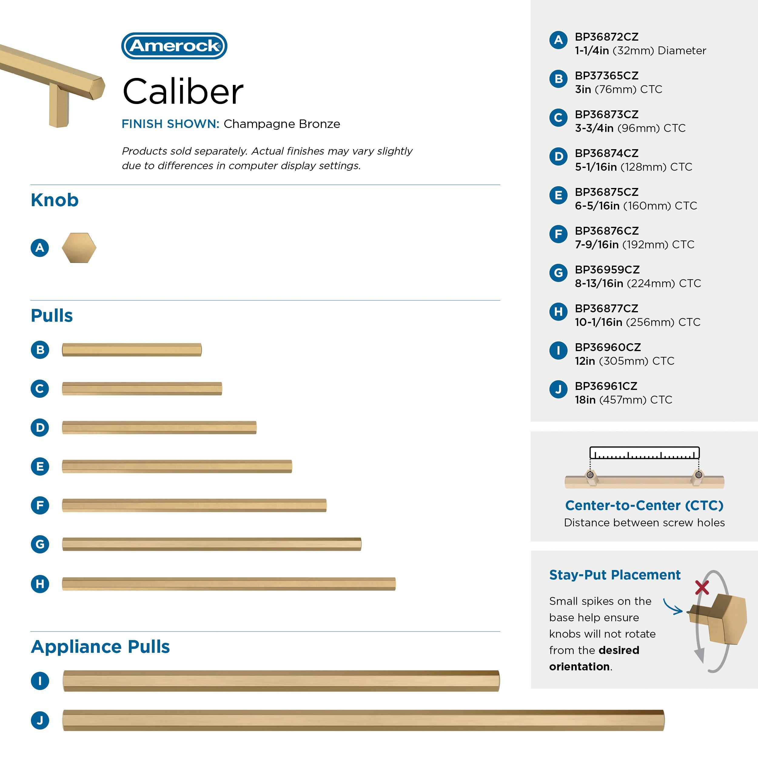 Caliber 6 5/16" Center To Center Bar Pull