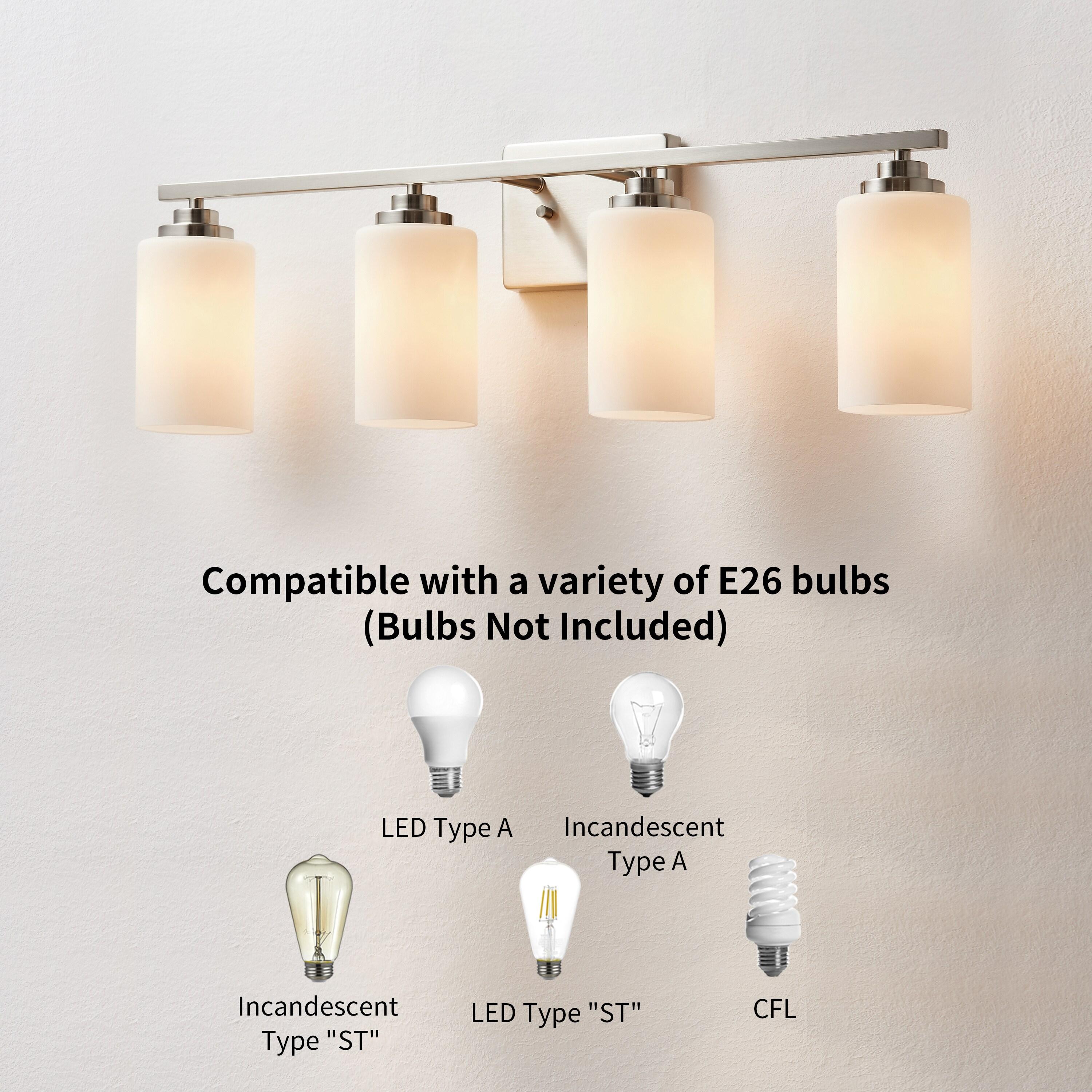 Kawoti Vanity Light With Frosted White Glass