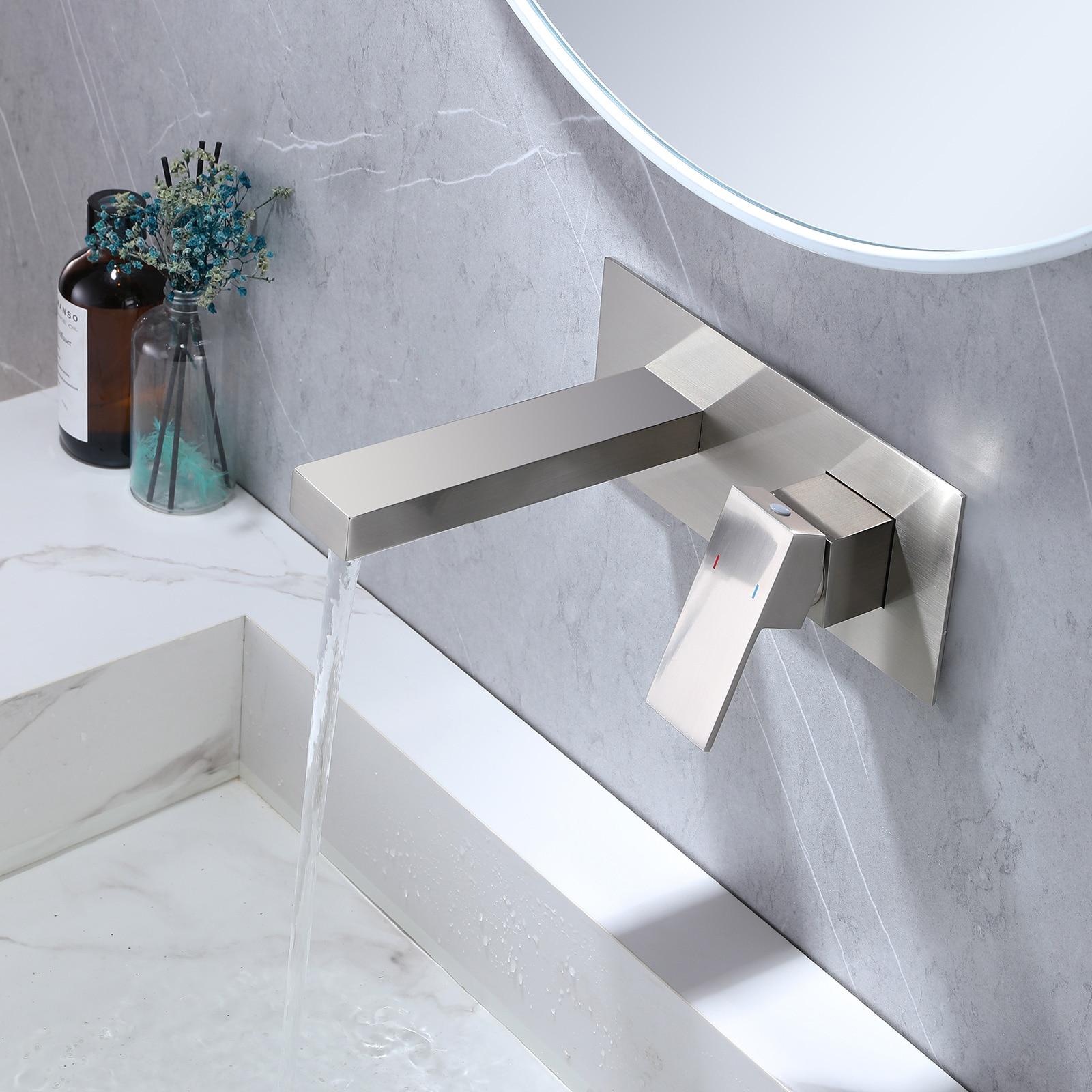 Wall Mounted Optional Single-handle Bathroom Faucet