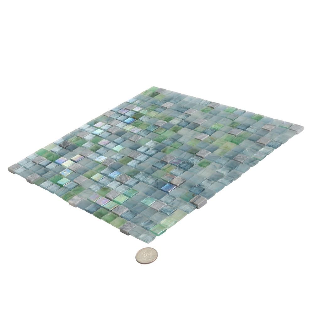Mingles 0.6" x 0.6" Glass Mosaic Grid Wall & Floor Tile