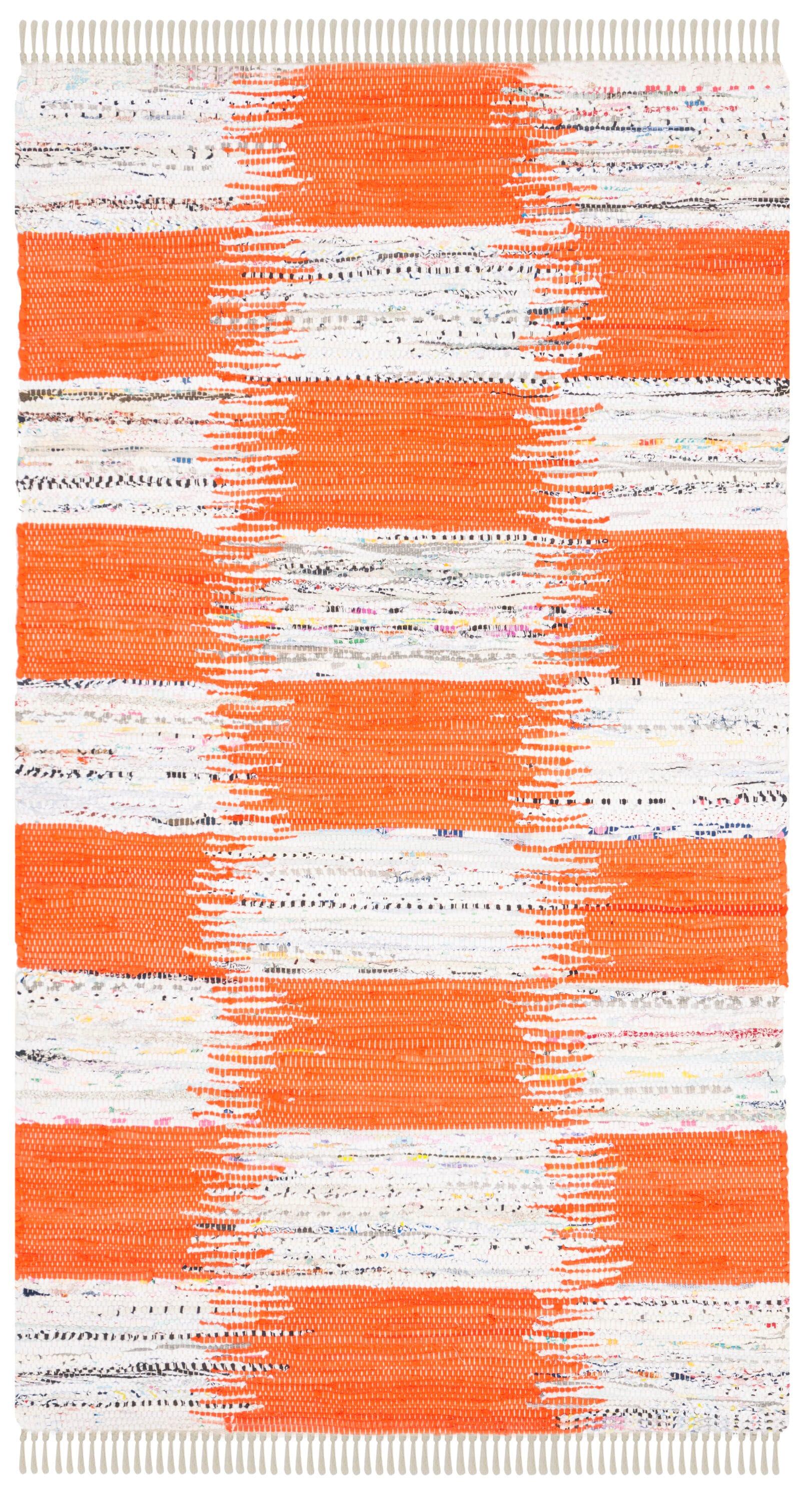 Montauk MTK721 Hand Woven Area Rug - Orange/Multi - 3'x5' - Safavieh.