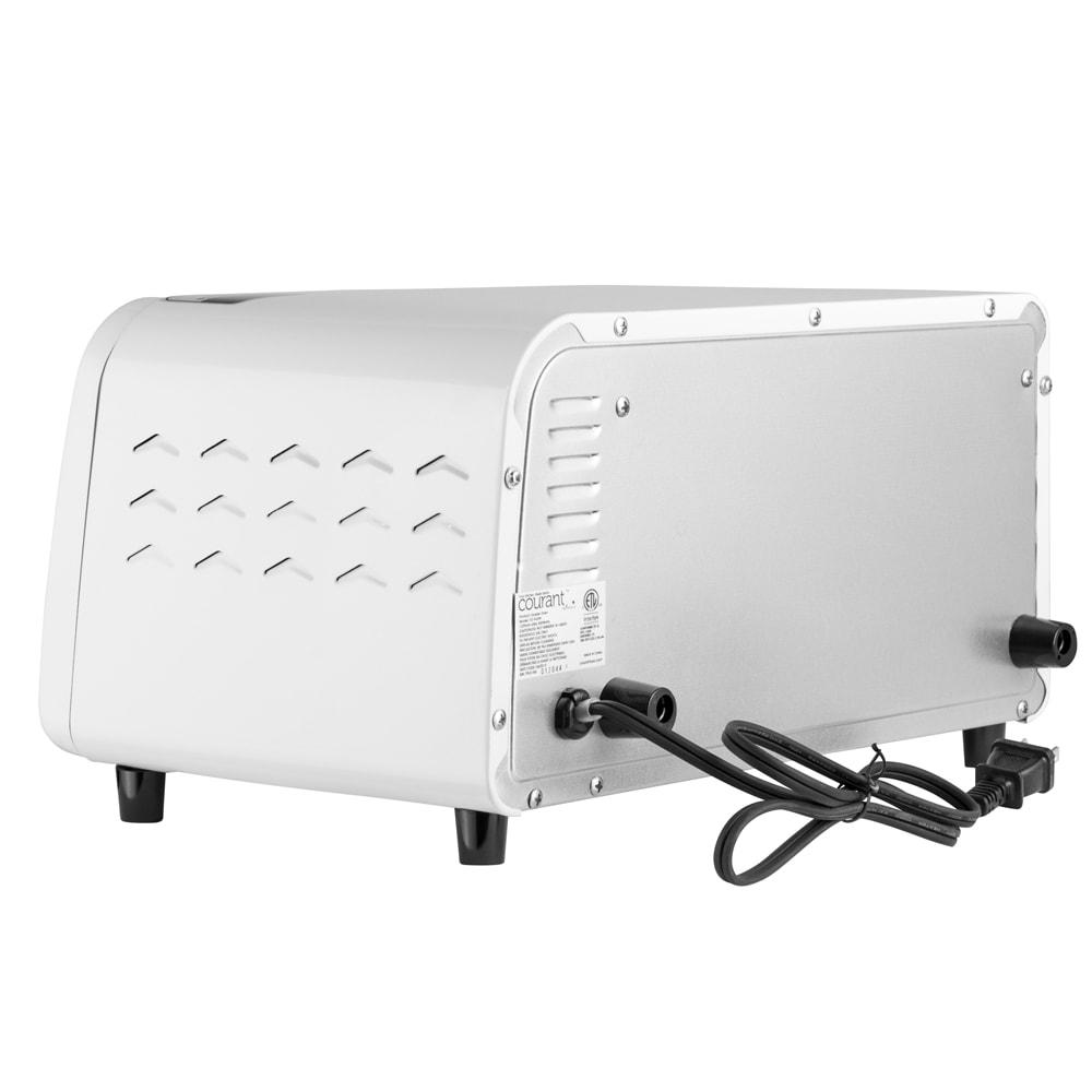 Courant Compact 2-Slice Oven with Toast, Broil & Bake Functions, 650 Watts