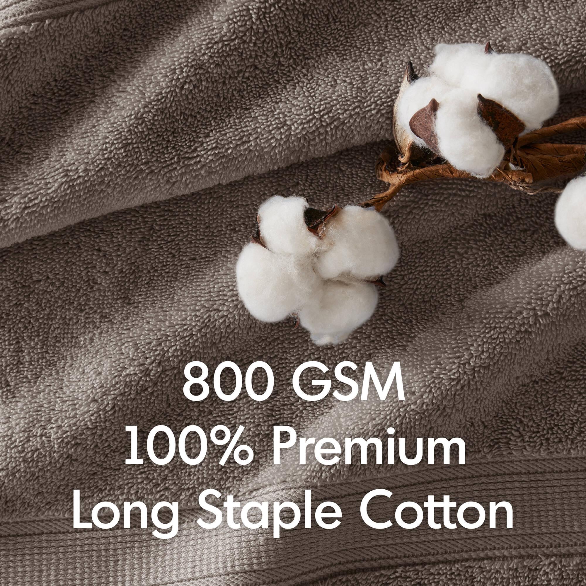 Madison Park Signature 800GSM Ultra-Soft 100% Cotton Absorbent Towel Set