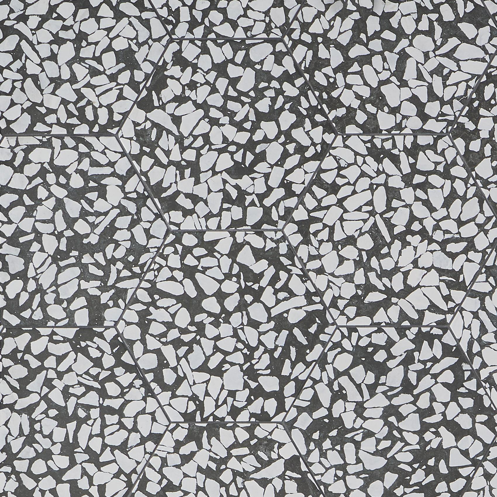 Jurassic Hex 9" Terrazzo Look Porcelain Floor & Wall Tile (8.07 Sq. Ft. / Case)