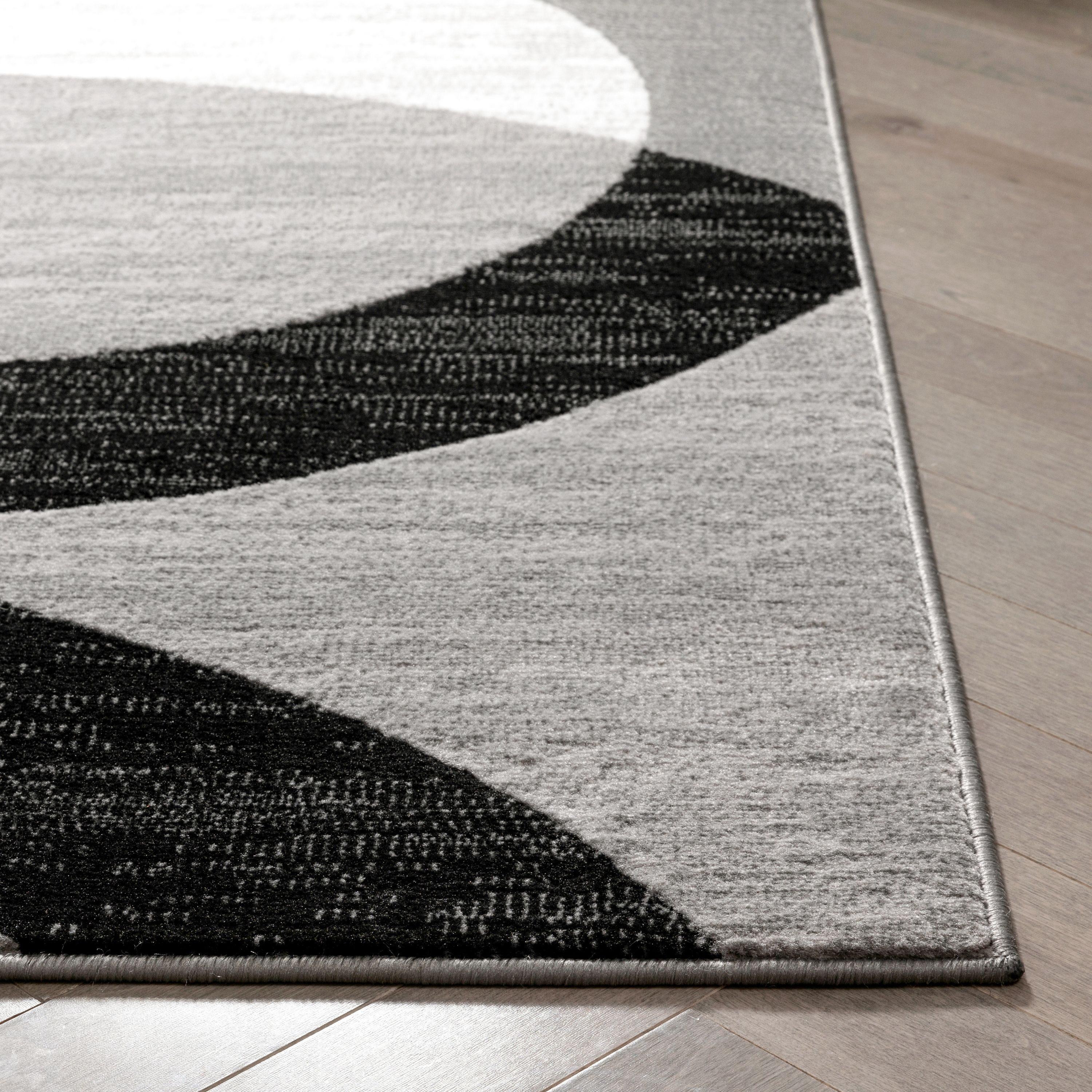 Well Woven Dulcet Bingo Modern Geometric Grey 5'3" x 7'3" Area Rug