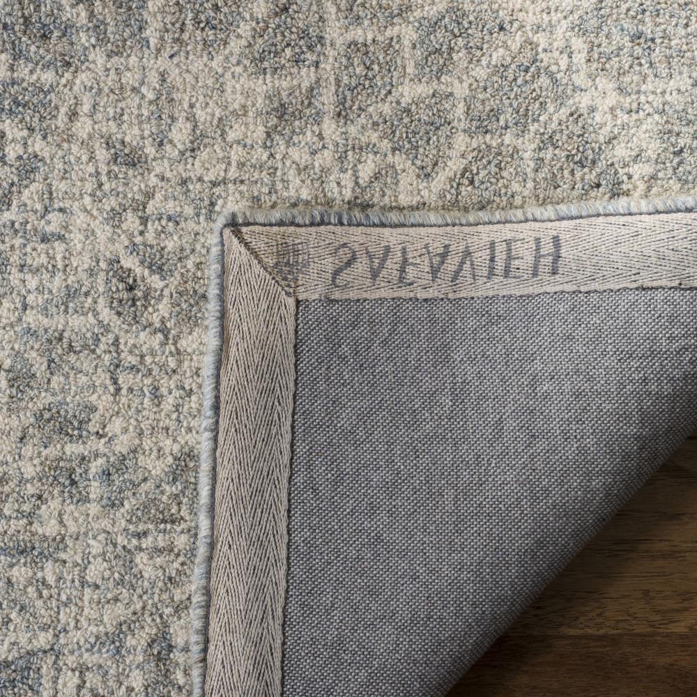 Abstract ABT205 Handmade Indoor Area Rug - Ivory/Grey - 5'x8' - Safavieh