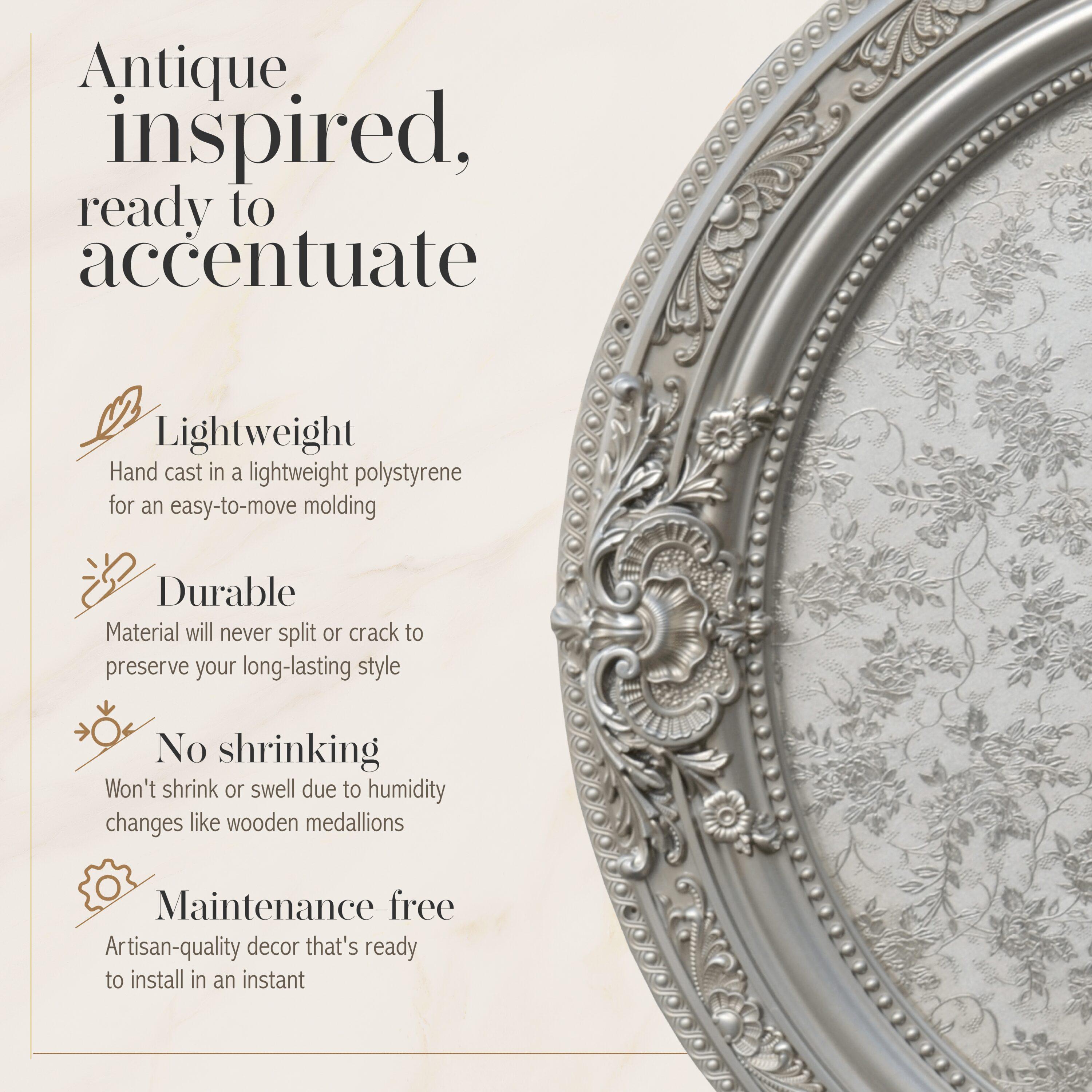 Round Chandelier Ceiling Medallion
