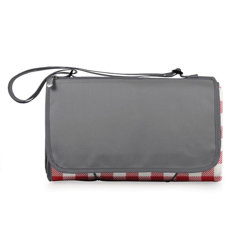 Picnic Time XL Outdoor Blanket Tote - Red/White