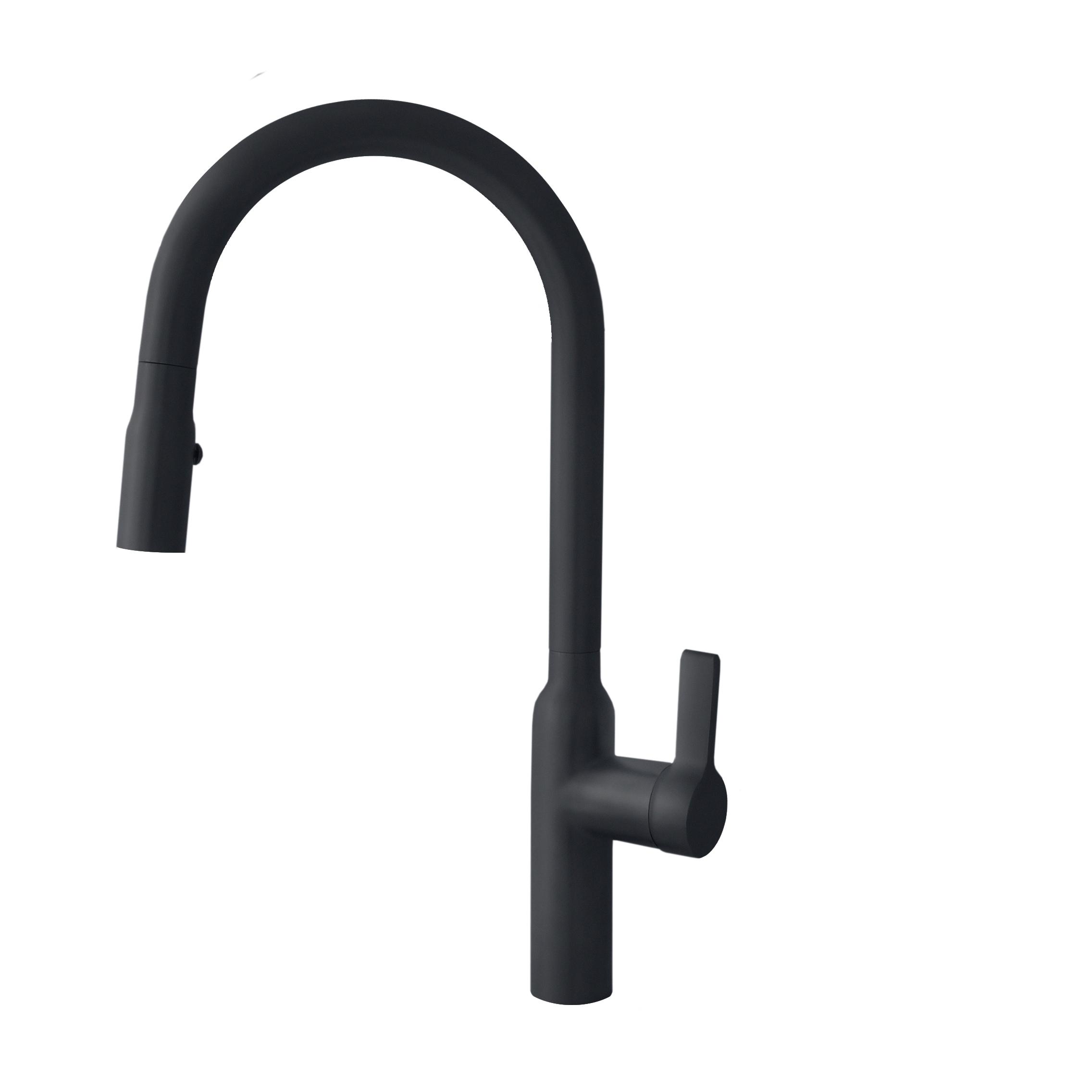 Modern Faucet Stylish Napoli One-Handle Stainless Steel Pull Down Kitchen Faucet