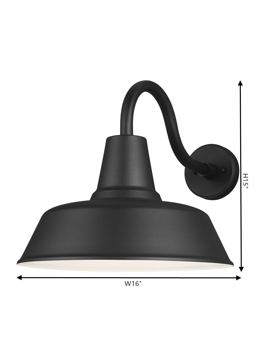 Fisher Outdoor Sconce - Black / 16" Dia