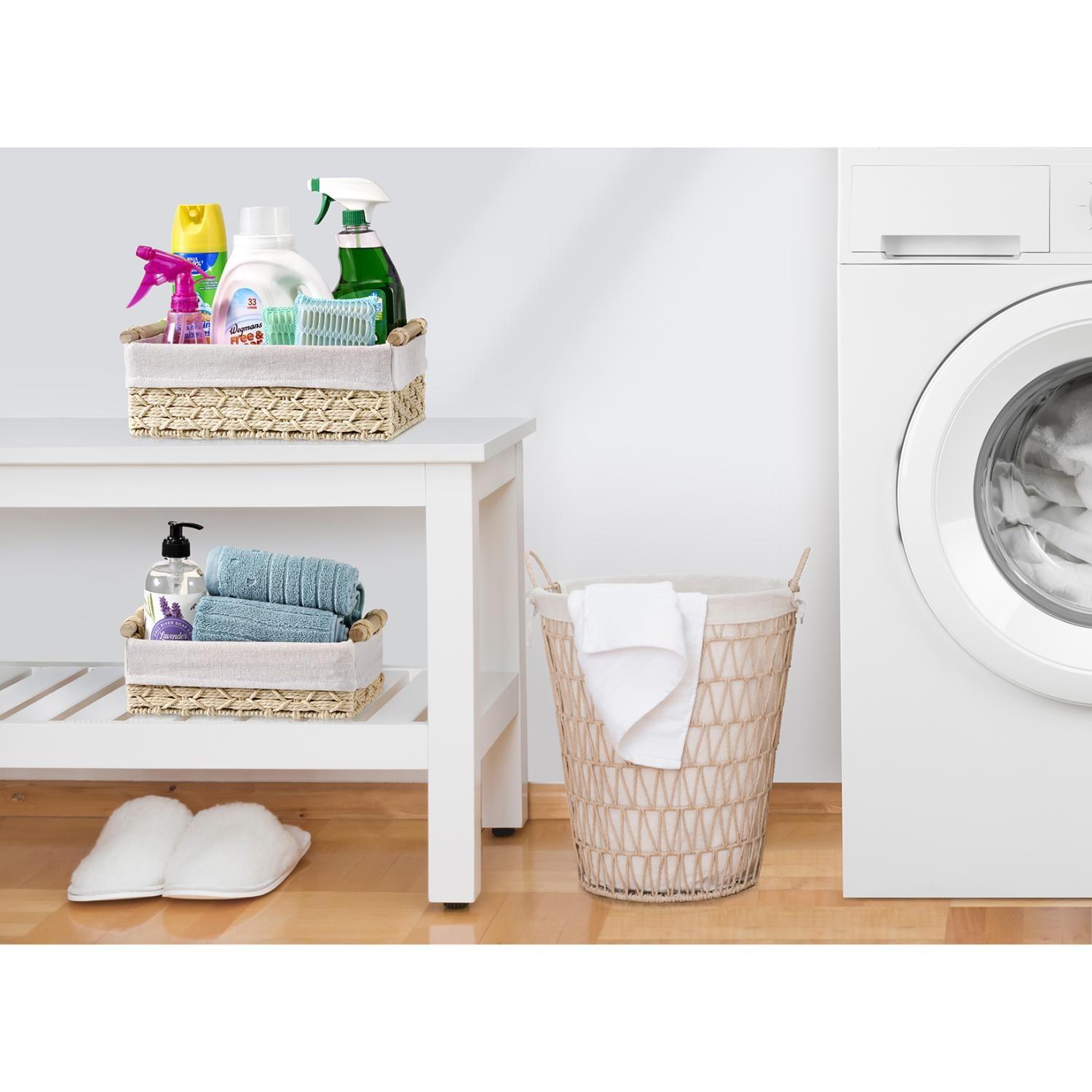 Sorbus Handmade Storage Paper Rope Baskets 2 Pack