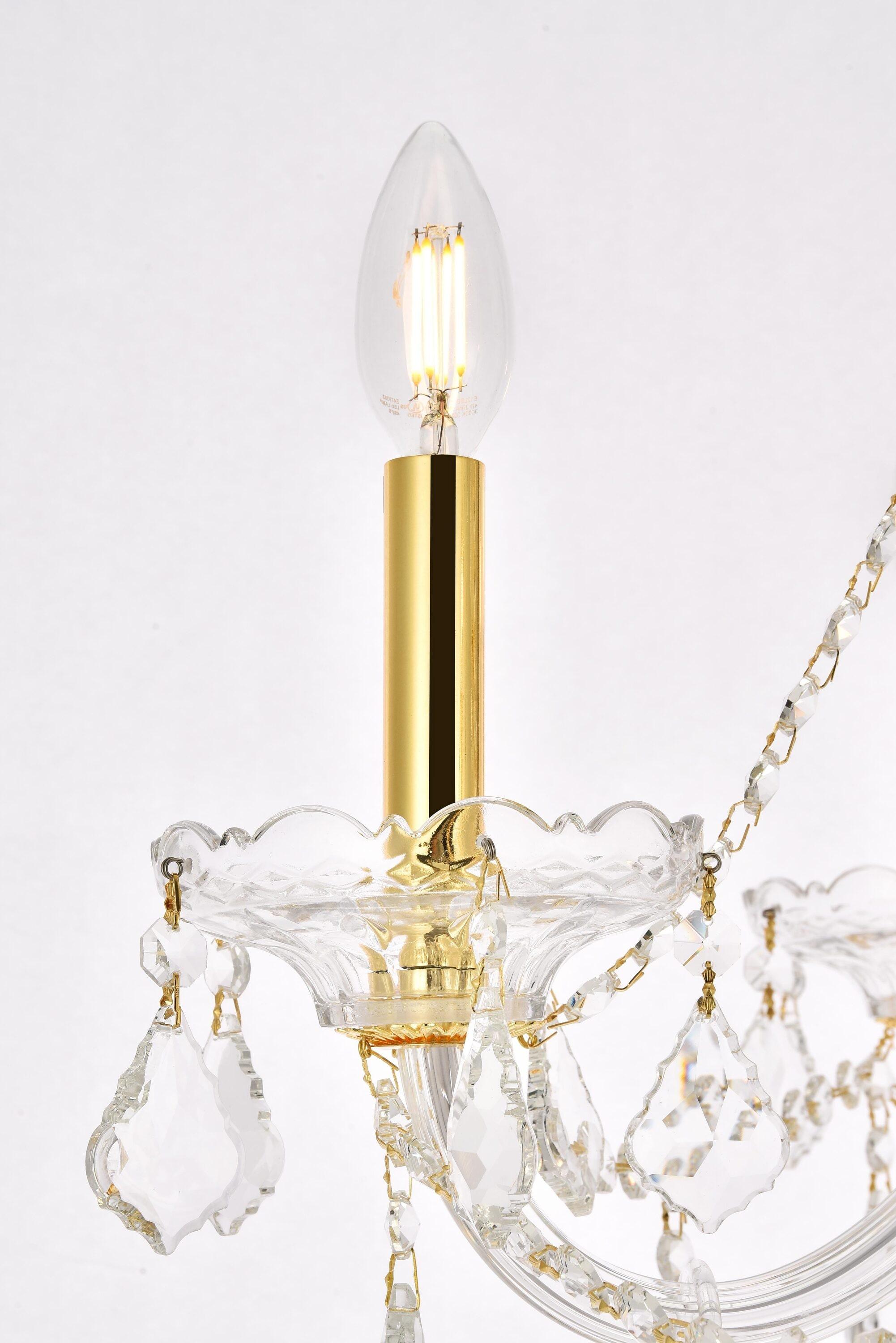 Elegant Lighting Verona 6 - Light Chandelier in  Gold