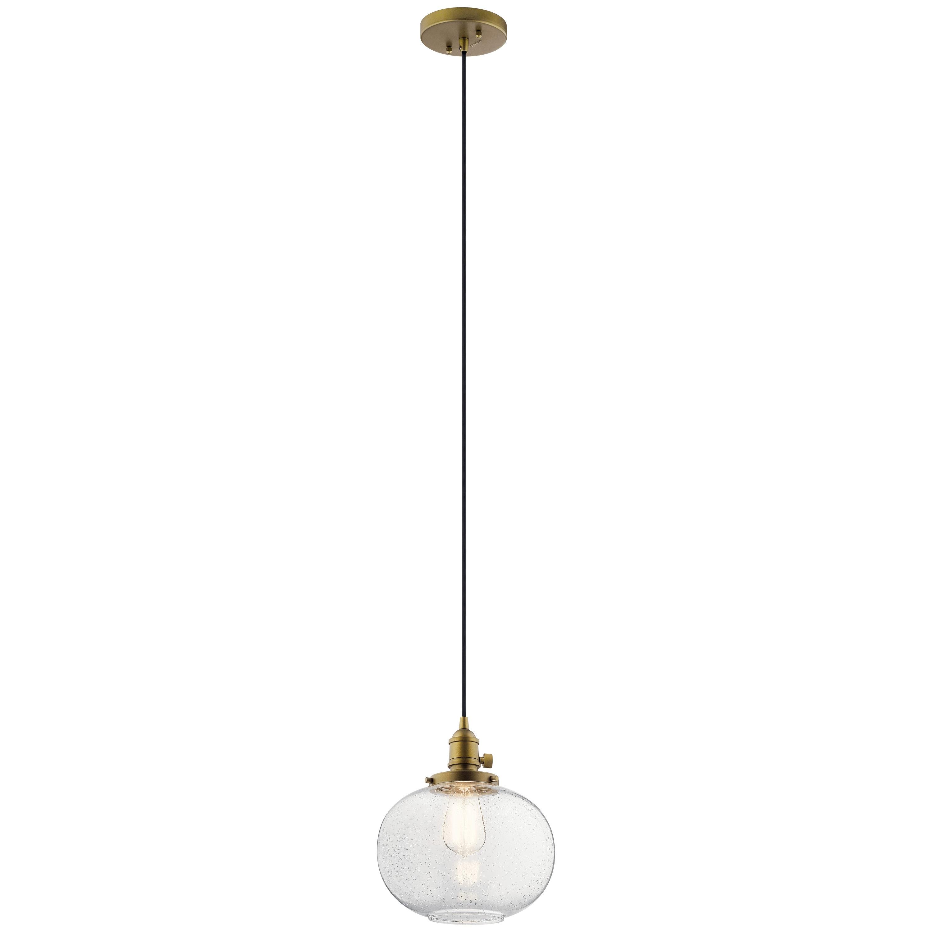 Kichler Lighting Avery 1 - Light Pendant in  Natural Brass